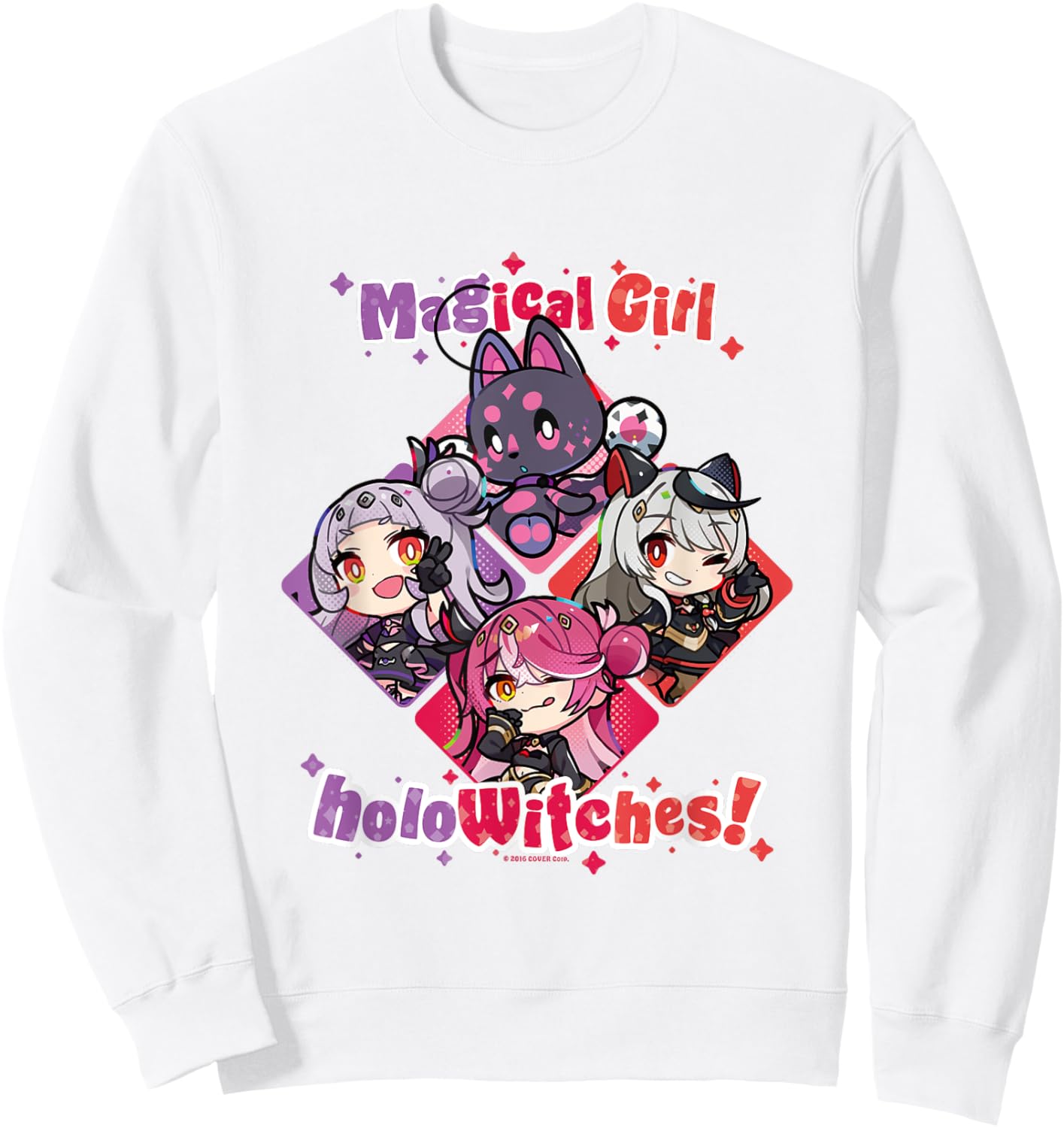 Magical Girl holoWitches! Shion/Marine/Chloe Sweatshirt - Sweatshirt | White