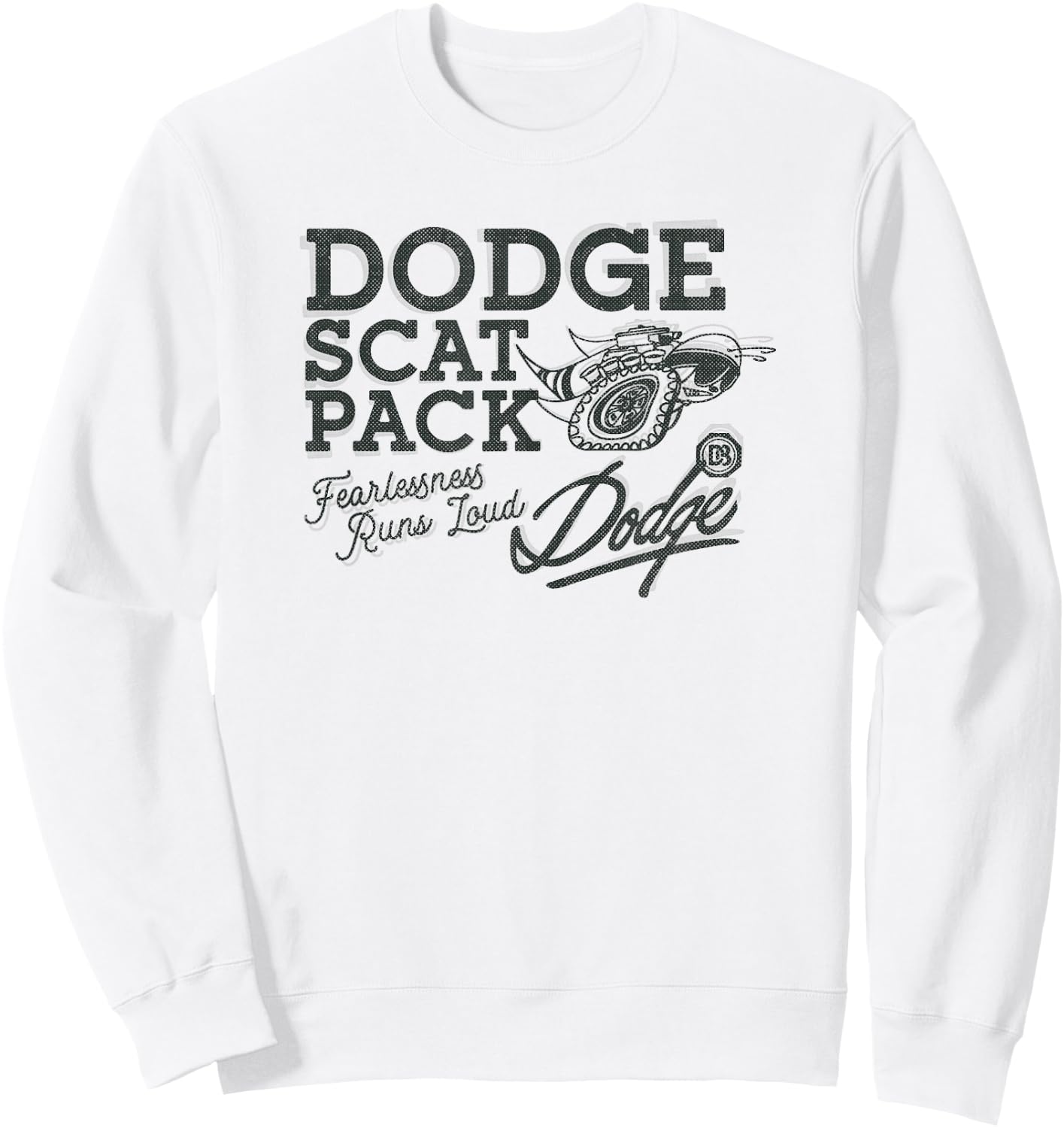 Dodge Retro Scat Pack Sweatshirt - Sweatshirt | White