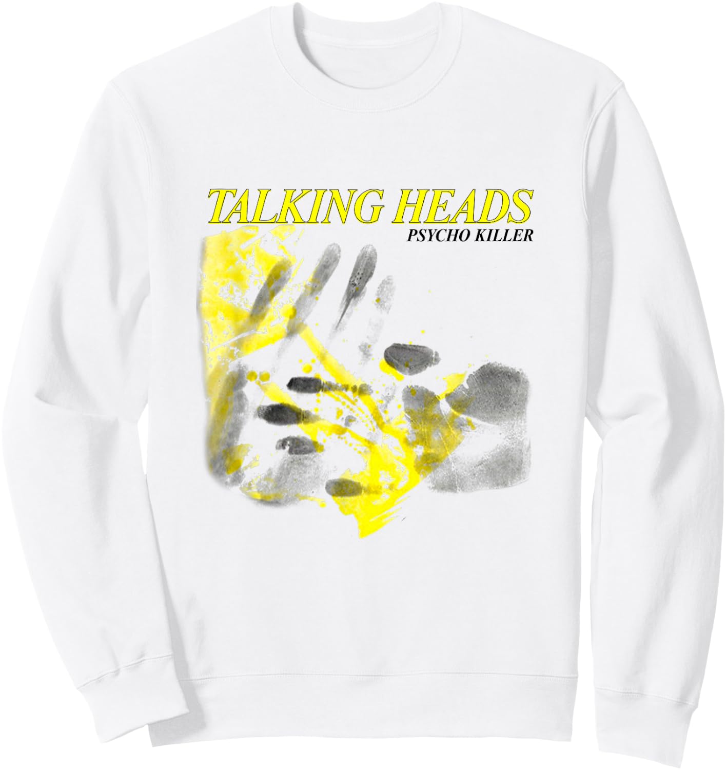 Talking Heads Psycho Killer Hands Sweatshirt - Sweatshirt | White