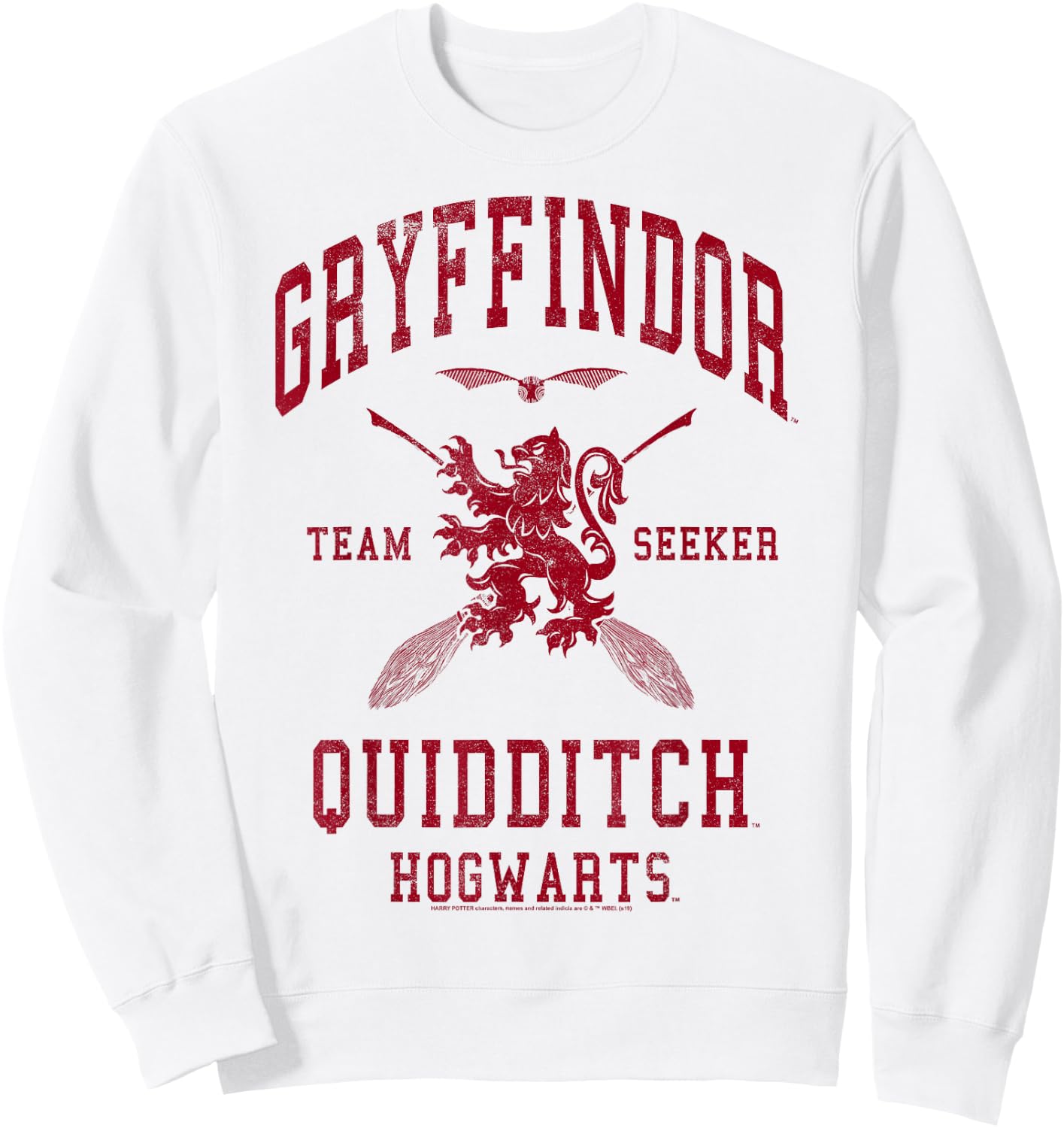 Harry Potter Gryffindor Quidditch Team Seeker Sweatshirt - Sweatshirt | White
