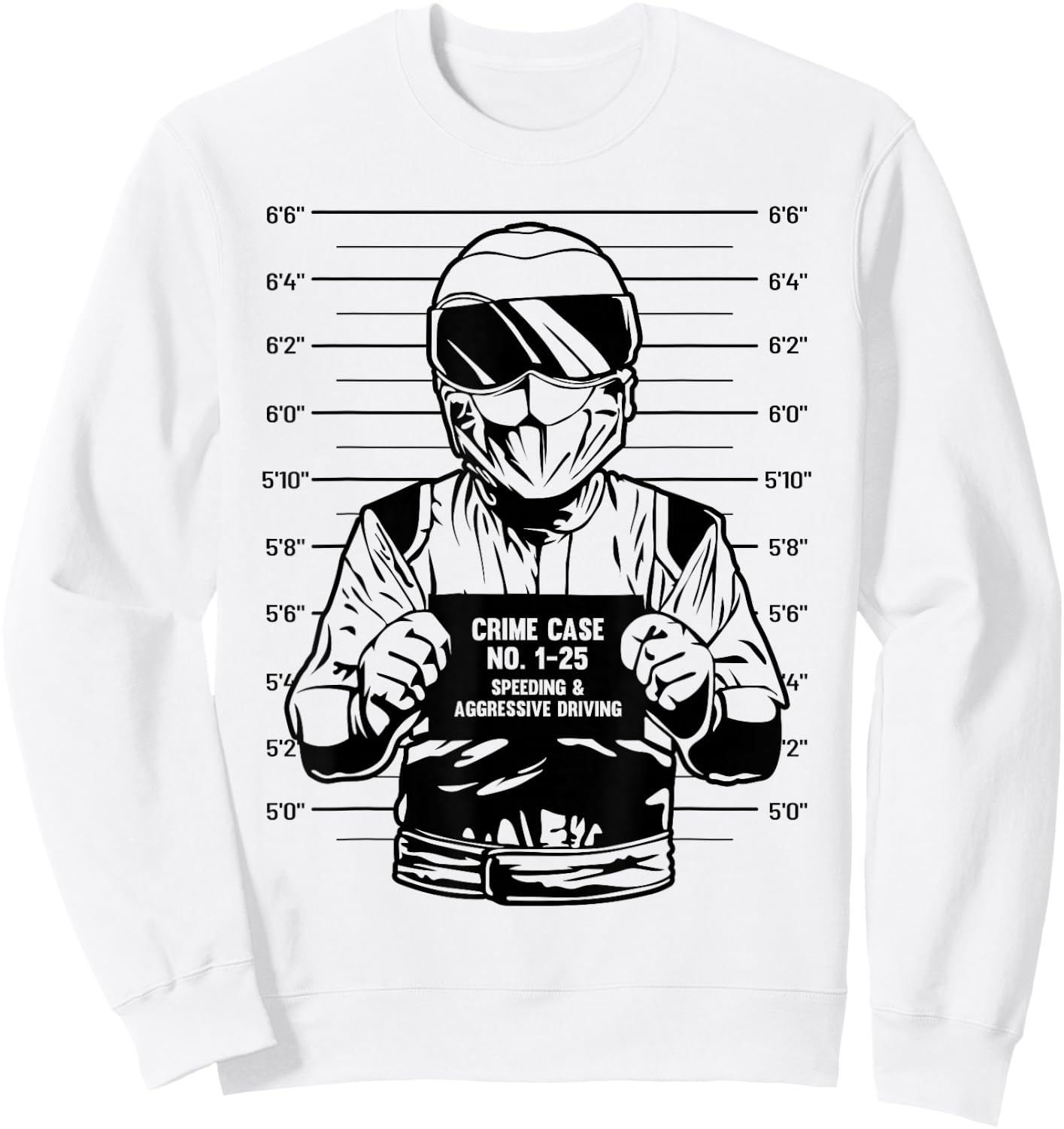 Funny Biker Motorcyclist Motorbike Motorcycling Bike Sweatshirt - Sweatshirt | White