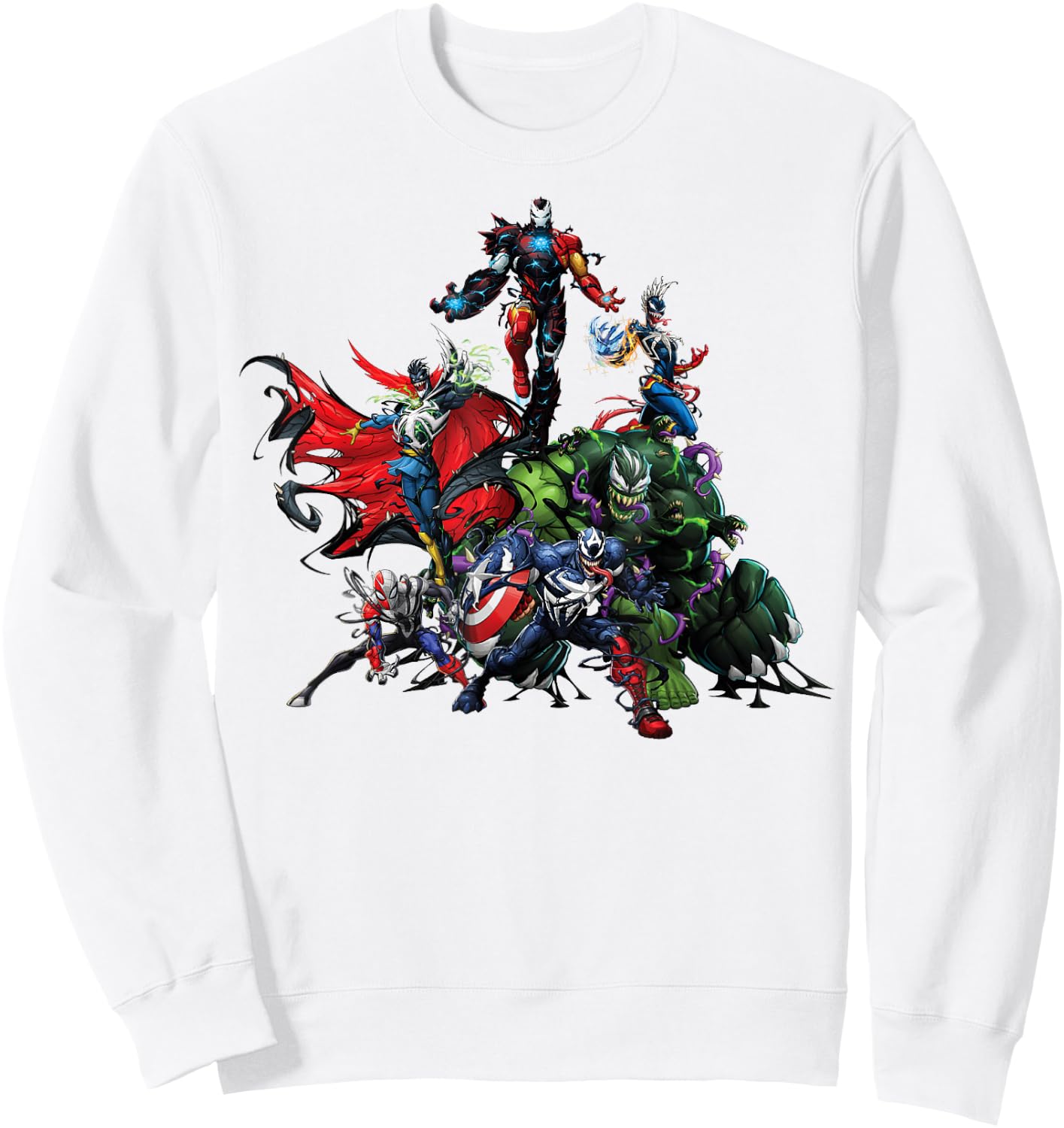 Marvel Spider-Man Maximum Venom Avengers Venomized Small Sweatshirt - Sweatshirt | White