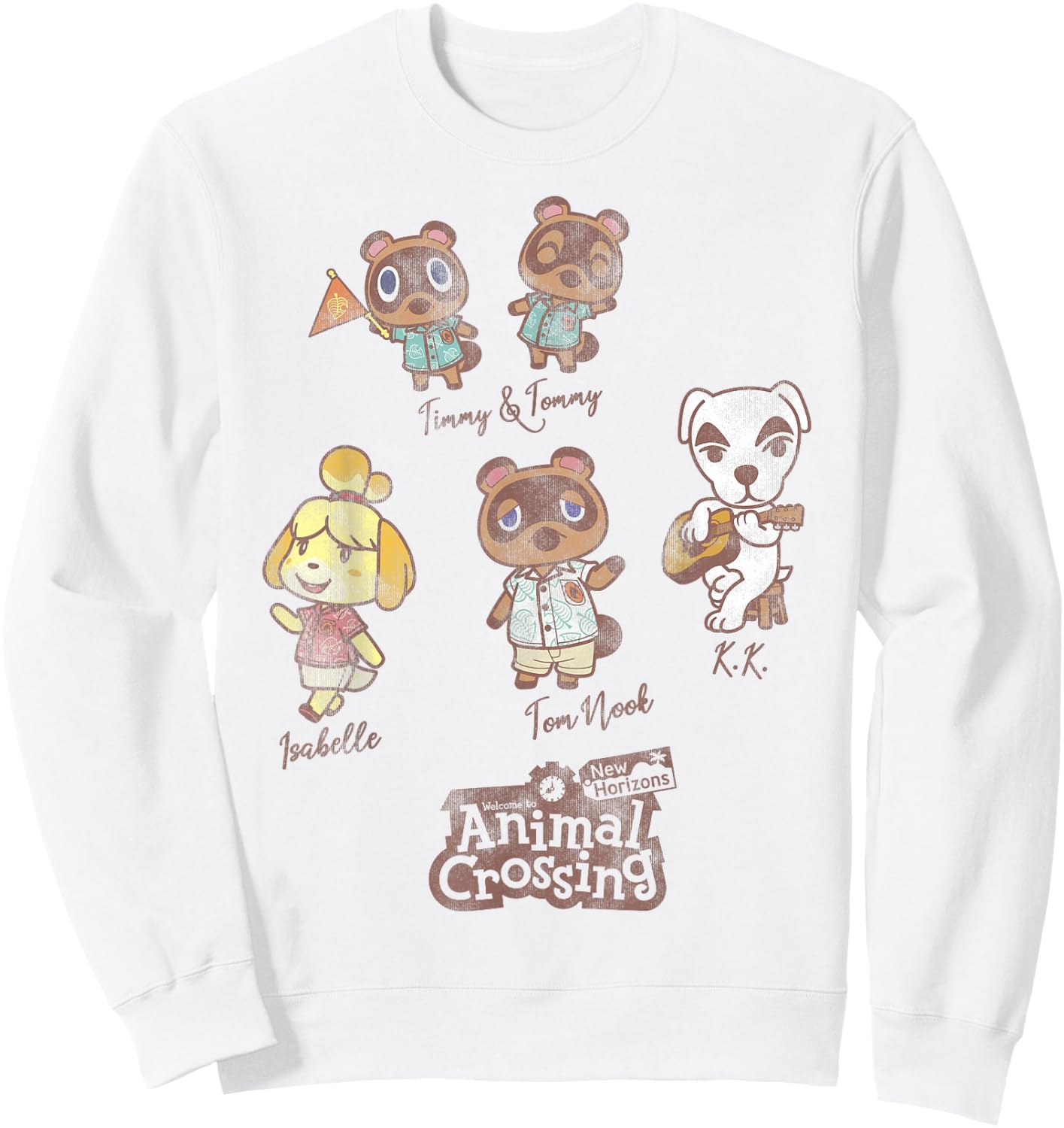 Animal Crossing: New Horizons Nintendo Game Group Names Sweatshirt - Sweatshirt | White
