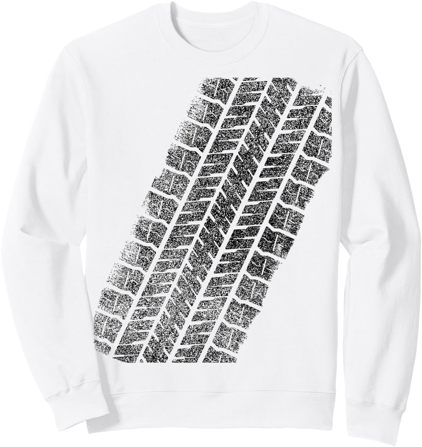 Tire Track funny halloween Sweatshirt - Sweatshirt | White
