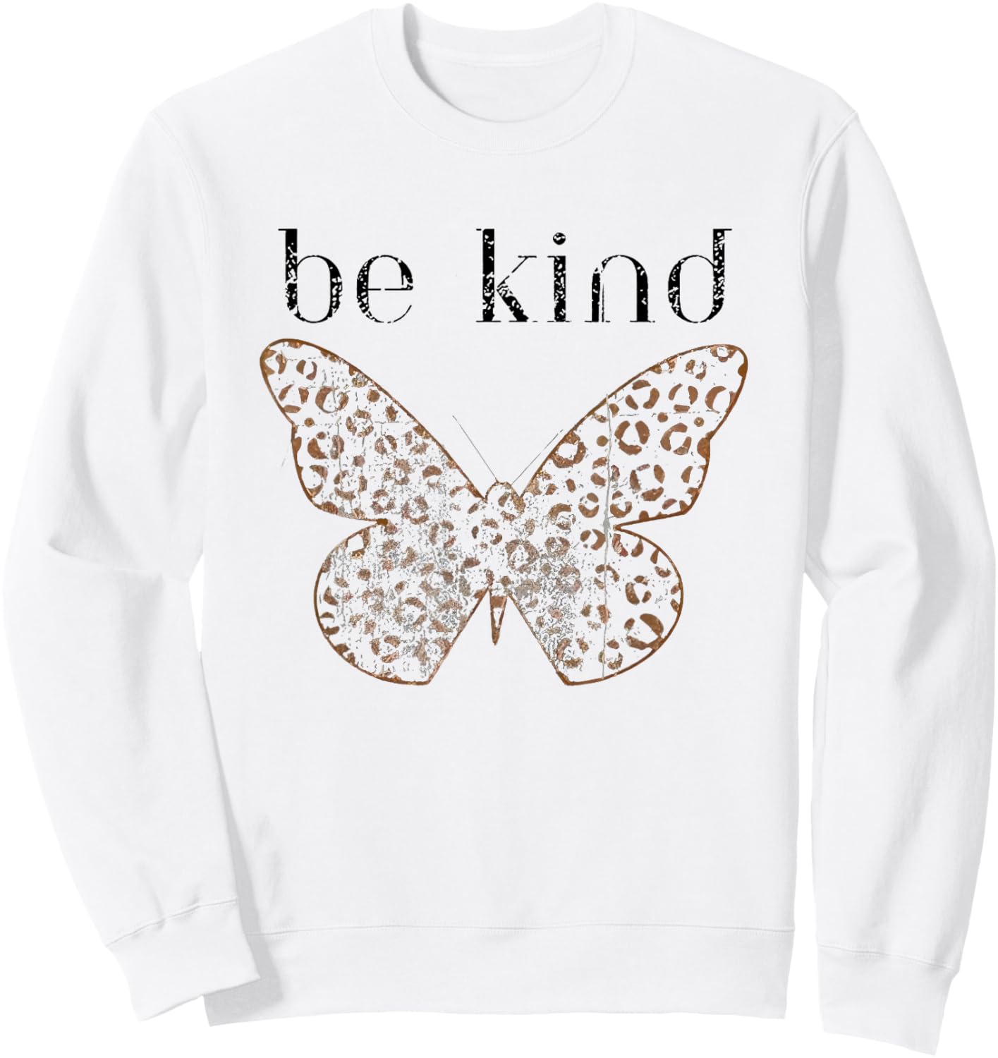 Be Kind Butterfly Sweatshirt - Sweatshirt | White