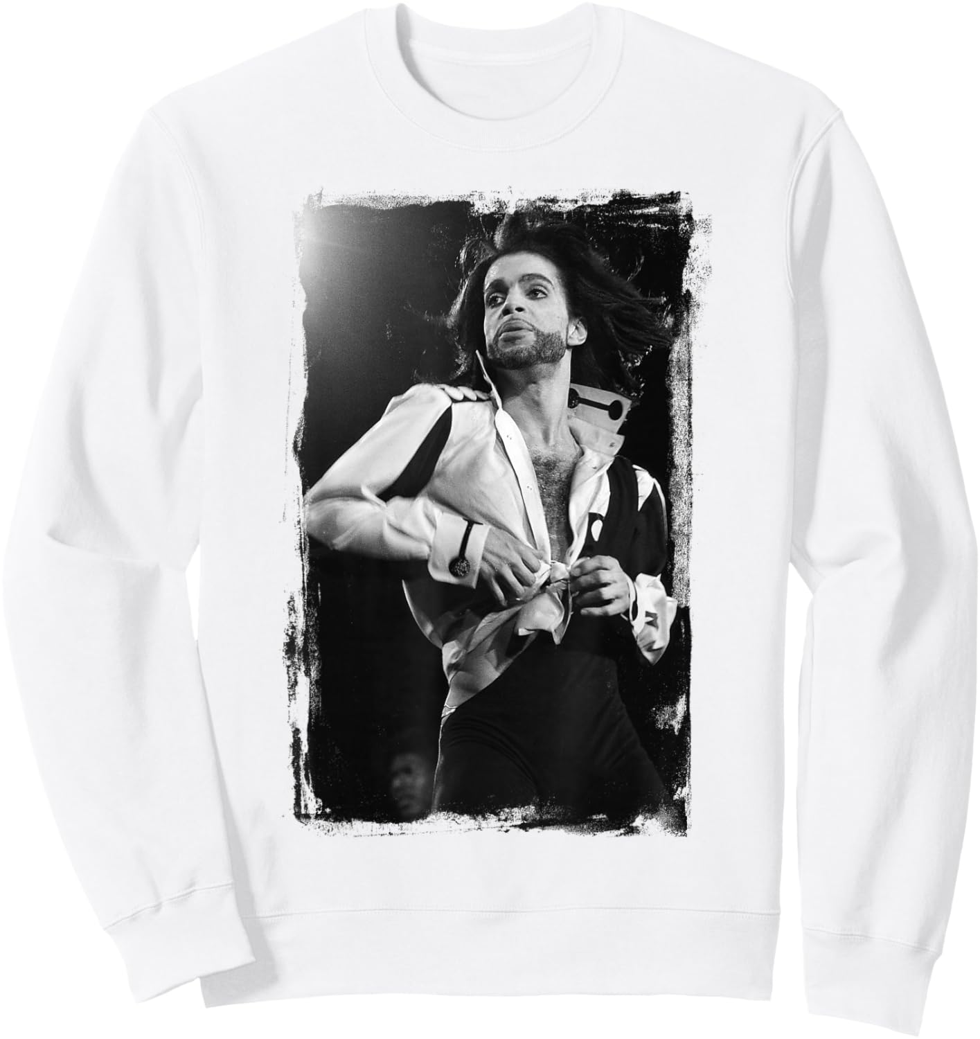 Prince Live On Nude Tour 1991 By Stephen Wright Sweatshirt - Sweatshirt | White
