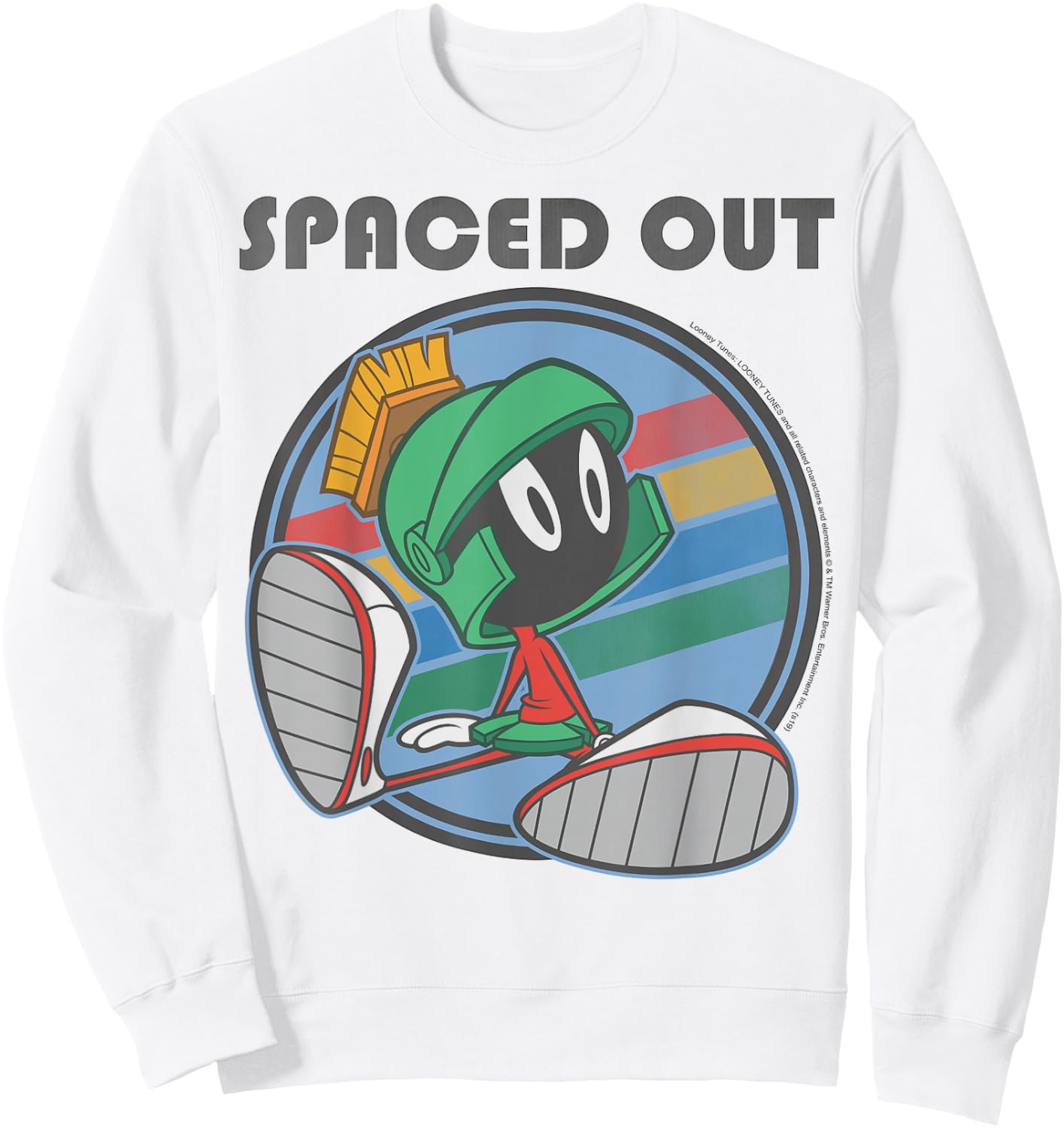 Looney Tunes Marvin The Martian Spaced Out Sweatshirt - Sweatshirt | White