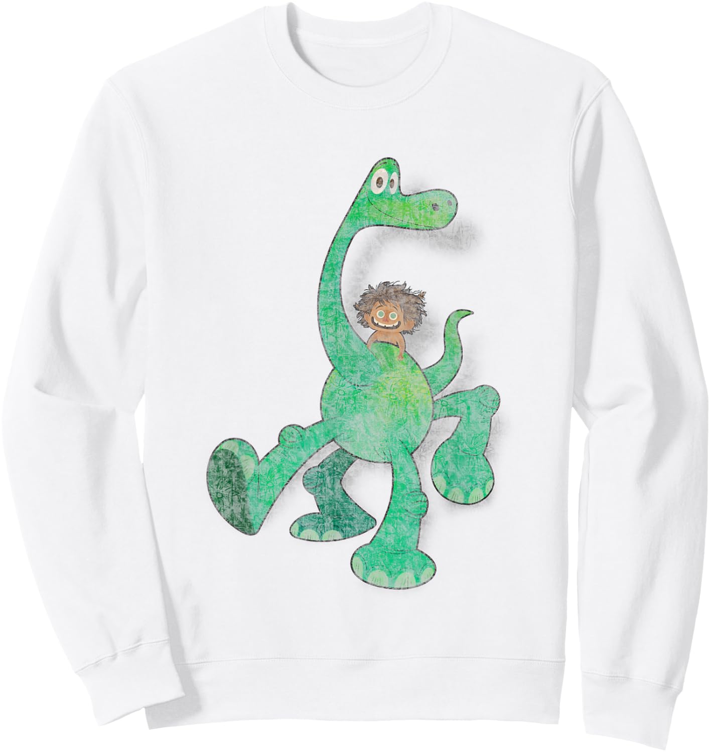 Disney Pixar The Good Dinosaur Arlo Spot Best Duo Big Poster Sweatshirt - Sweatshirt | White