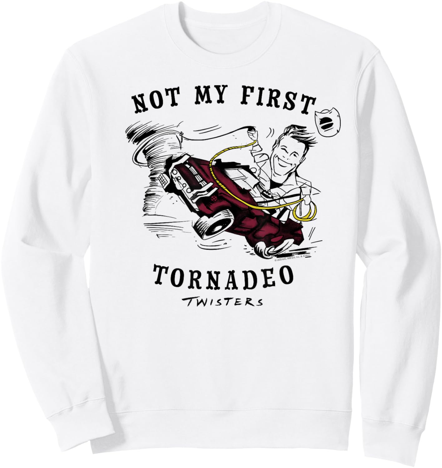 Twisters Not My First Tornadeo Sweatshirt - Sweatshirt | White