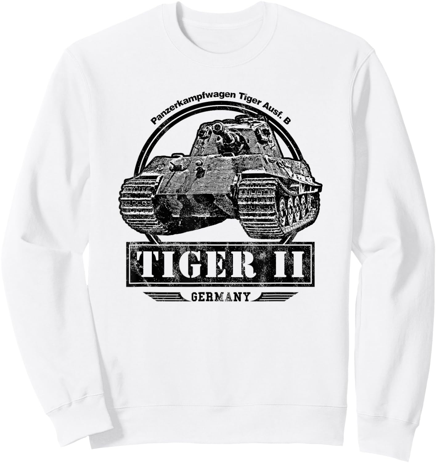 Tiger II - WW2 Tank Sweatshirt - Sweatshirt | White