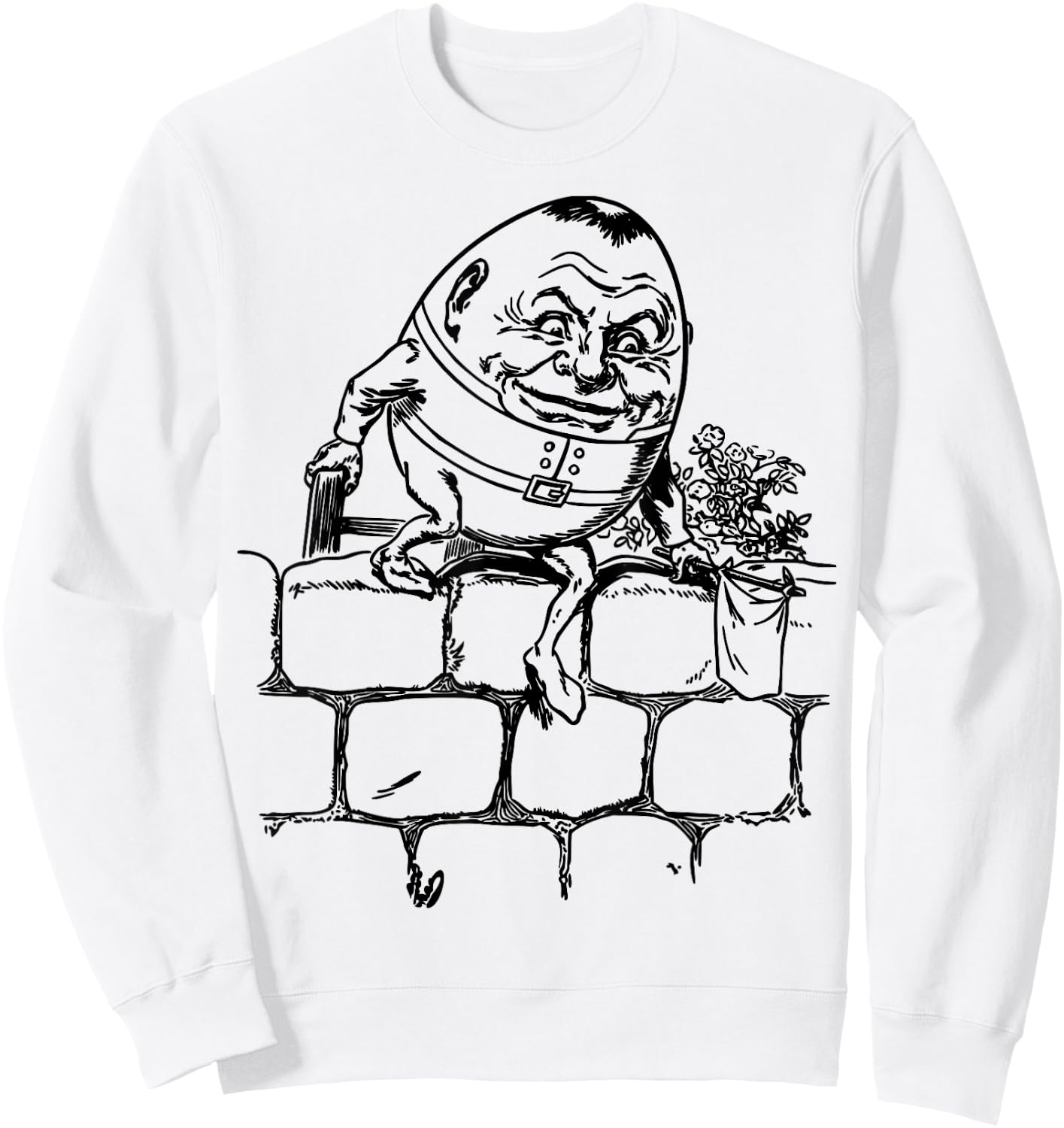 Humpty Dumpty Wall Sweatshirt - Sweatshirt | White
