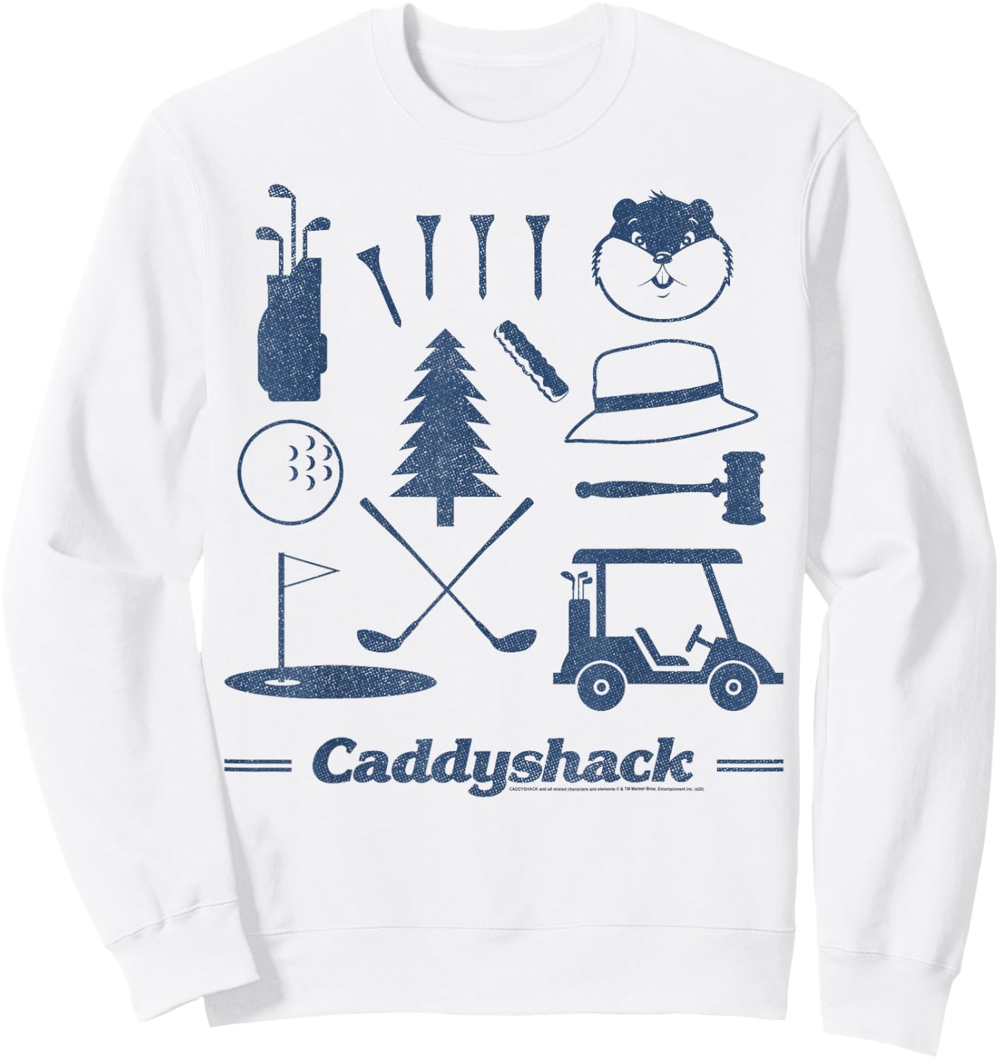 Caddyshack Icons Sweatshirt - Sweatshirt | White