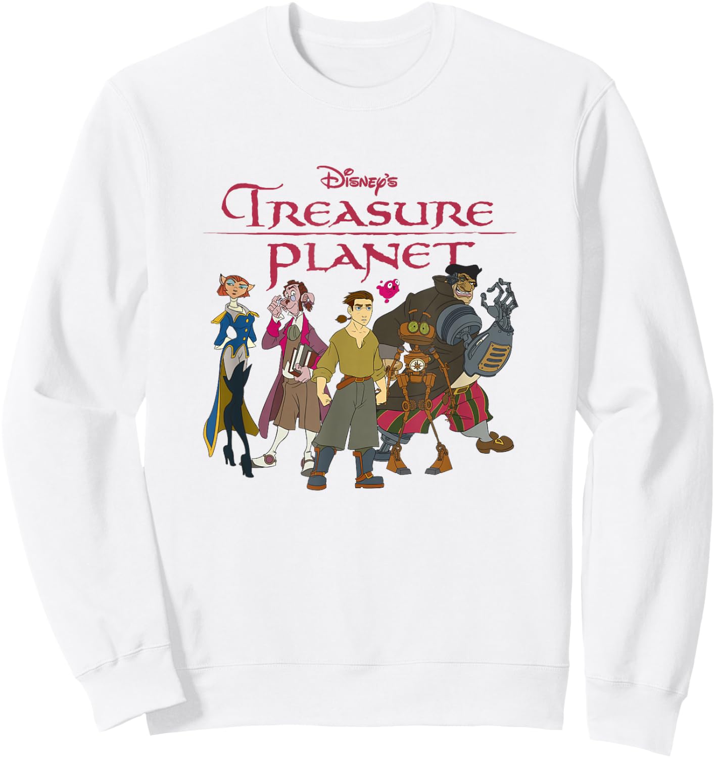 Disney Treasure Planet Vintage Movie Poster Group Shot Sweatshirt - Sweatshirt | White