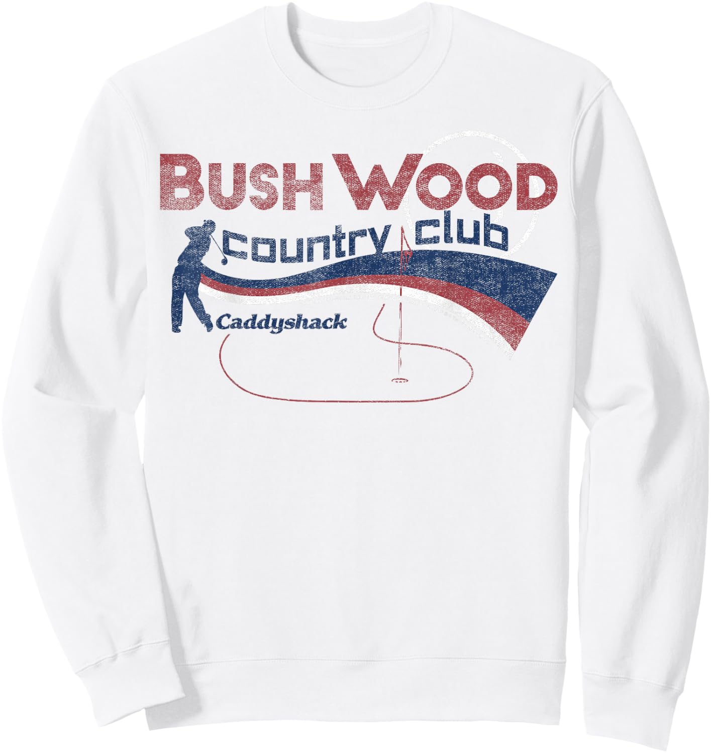 Caddyshack Bushwood Country Club Americana Sweatshirt - Sweatshirt | White