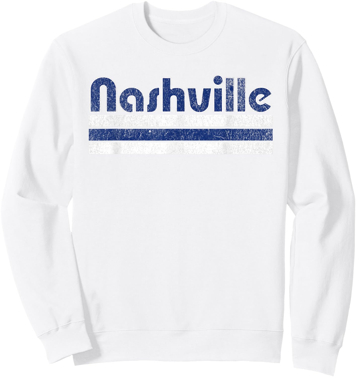 Nashville Soccer Vintage City Sweatshirt - Sweatshirt | White