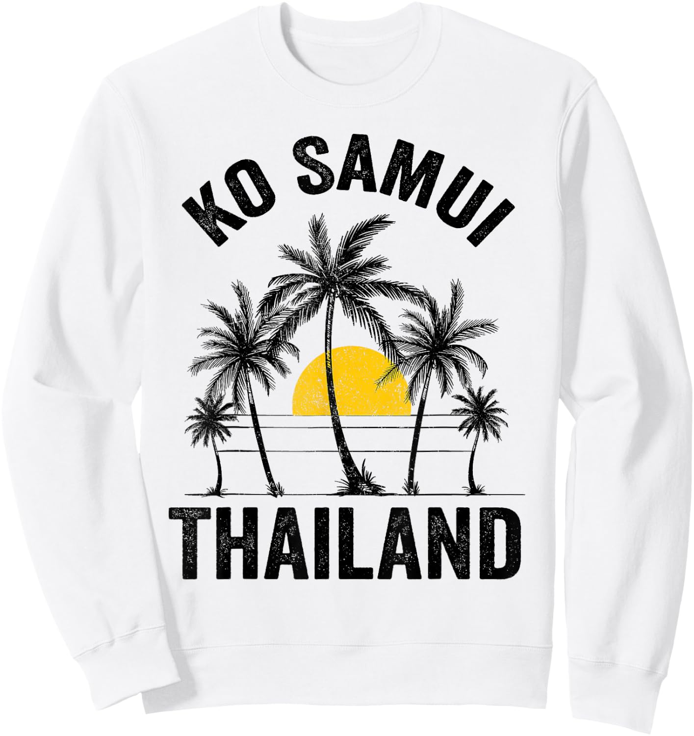 Ko Samui Beach Souvenir T Shirt Thailand 2021 Vacation Sweatshirt - Sweatshirt | White