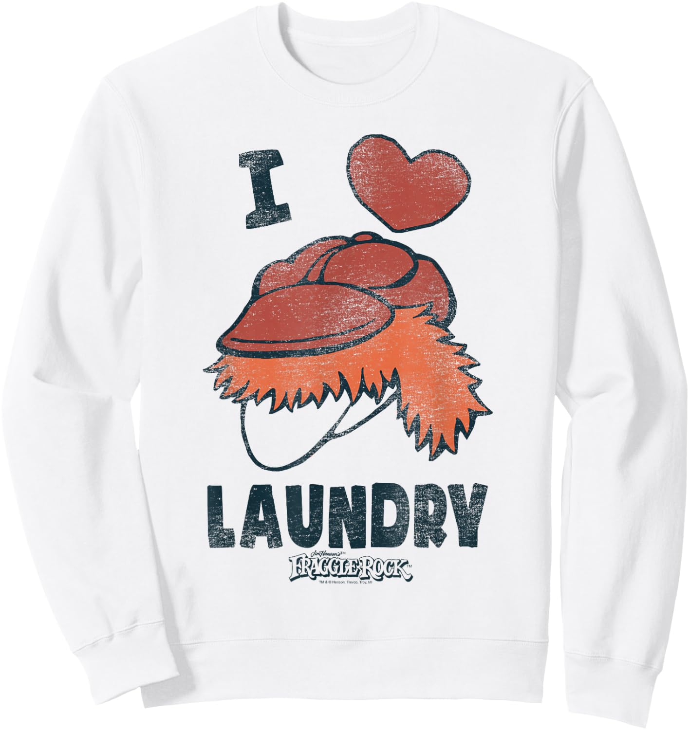 Fraggle Rock Laundry Lover Sweatshirt - Sweatshirt | White