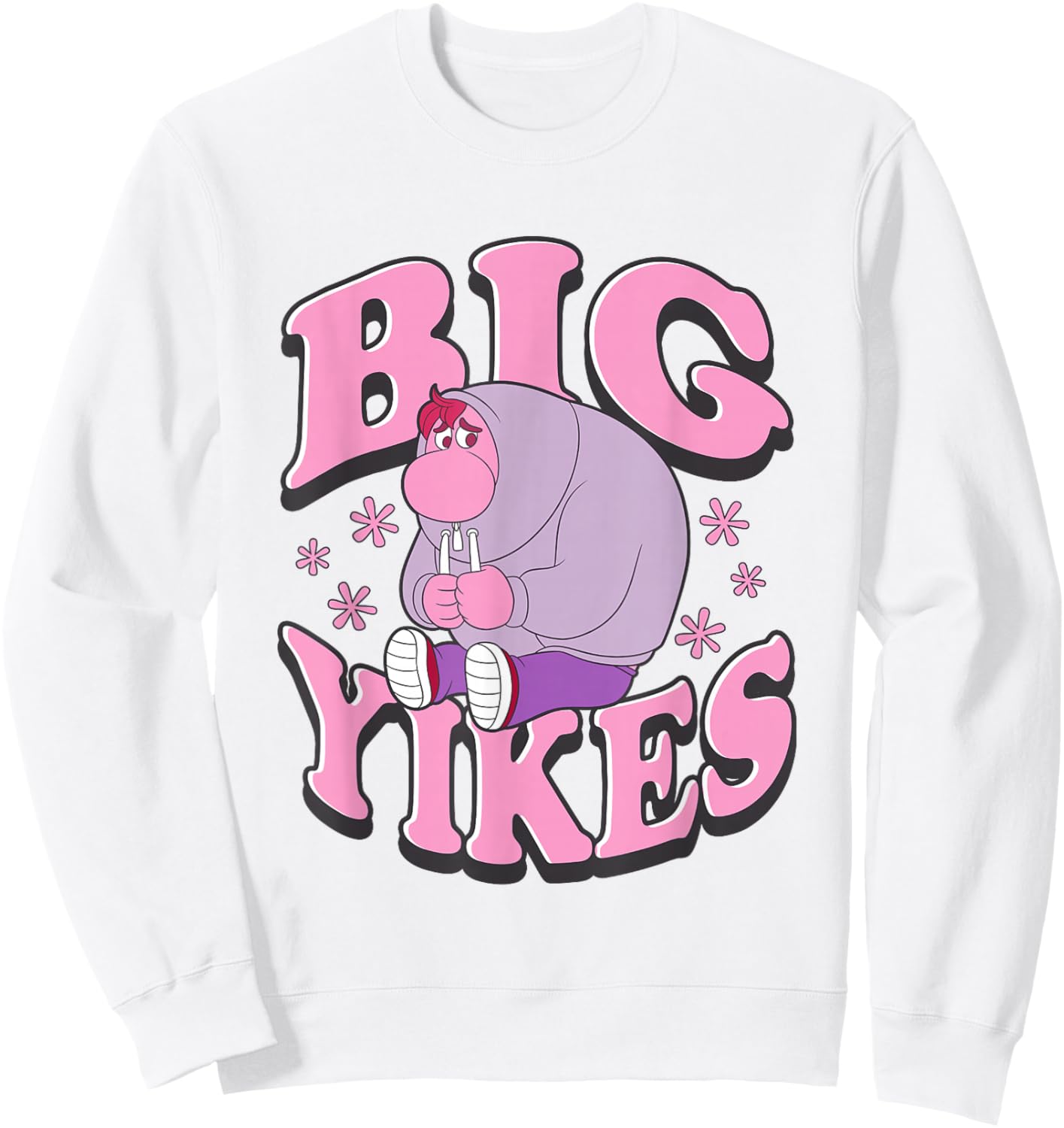 Disney Pixar Inside Out 2 Cute Embarrassment Big Yikes Logo Sweatshirt - Sweatshirt | White