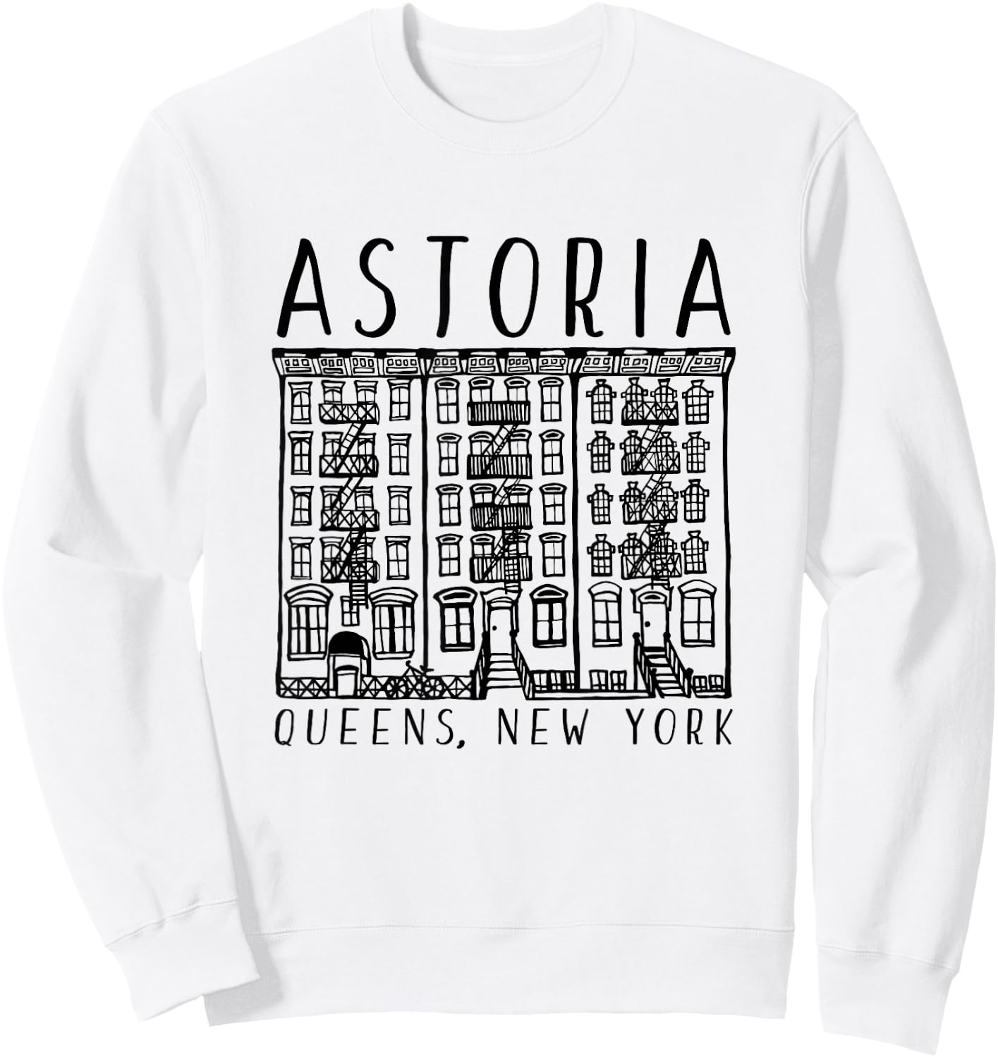 Astoria Queens Sweatshirt - Sweatshirt | White