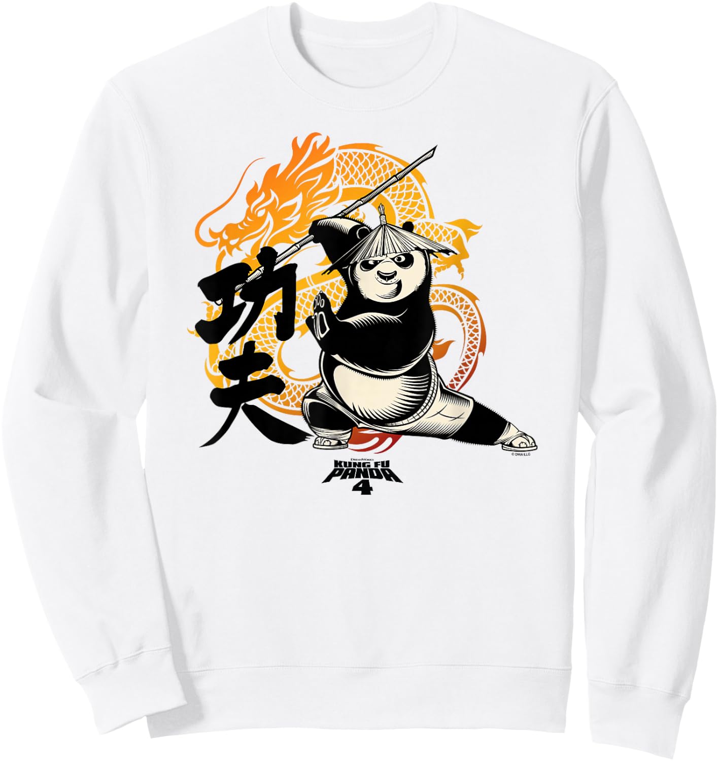 Kung Fu Panda 4 Master Po Dragon Warrior Awesome Portrait Sweatshirt - Sweatshirt | White