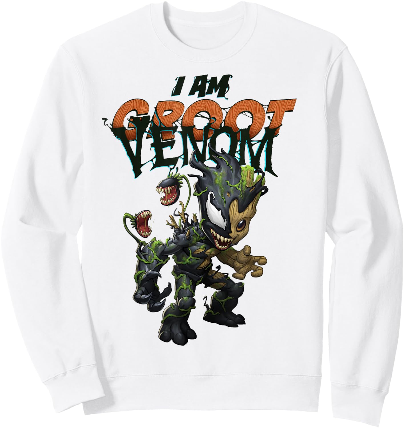 Marvel Spider-Man Maximum Venom I Am Groot Venom Small Sweatshirt - Sweatshirt | White