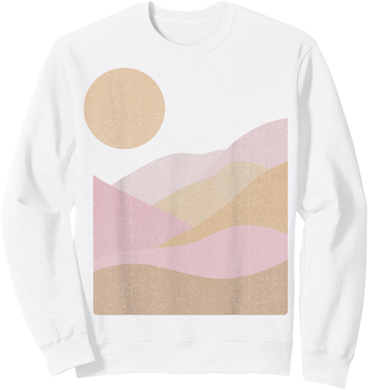 Trendy Minimal Hills Sweatshirt - Sweatshirt | White