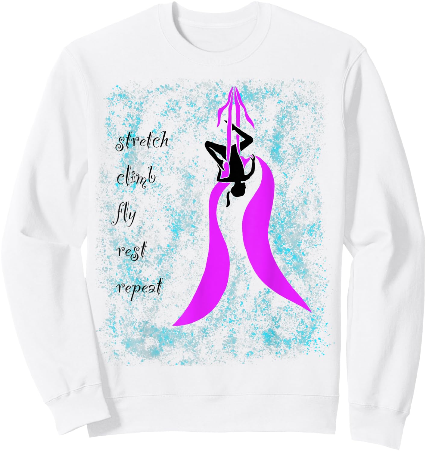 Aerial Yoga Silks Kid Child Sweatshirt - Sweatshirt | White