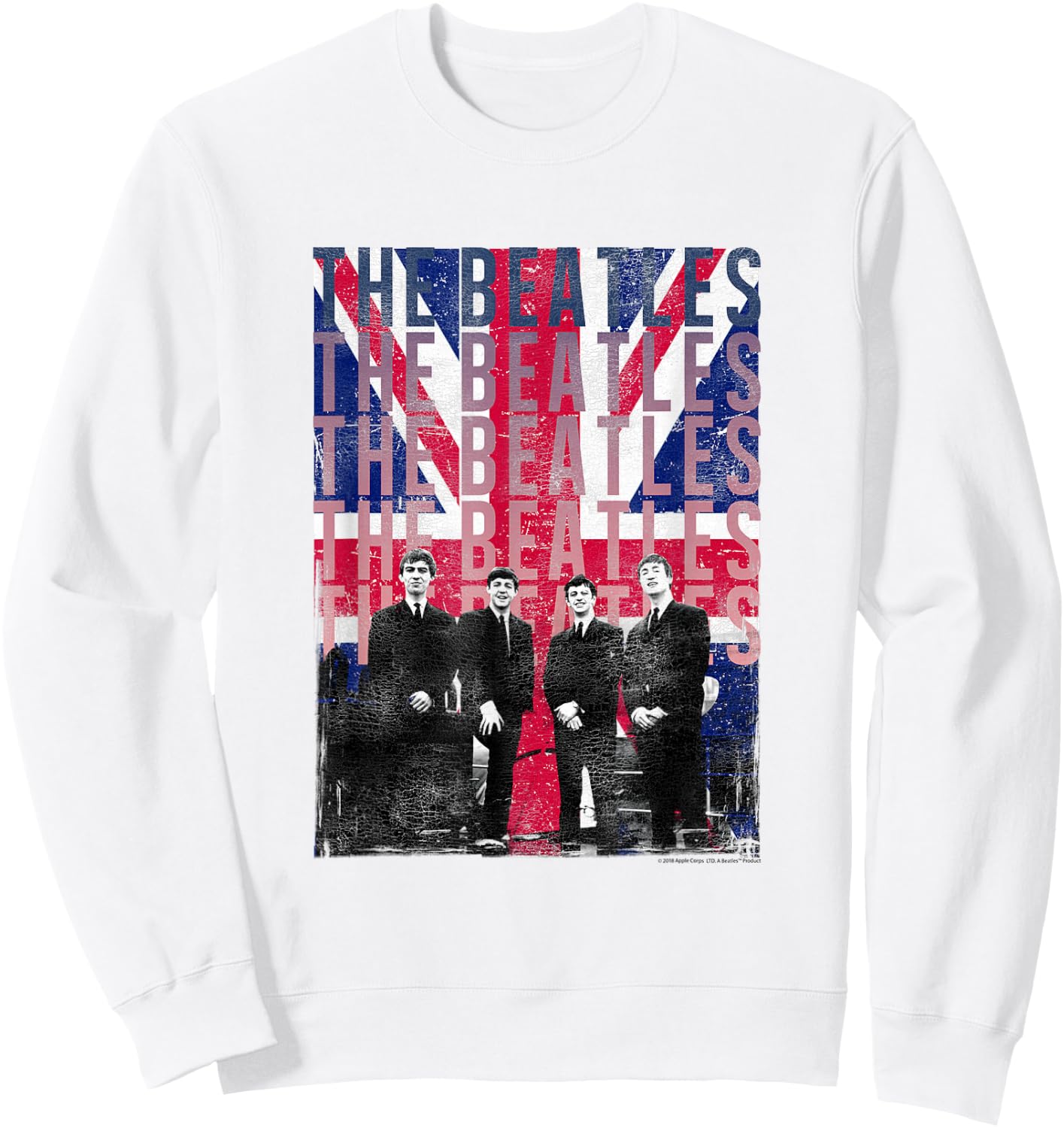 The Beatles Liverpool Flag Sweatshirt - Sweatshirt | White