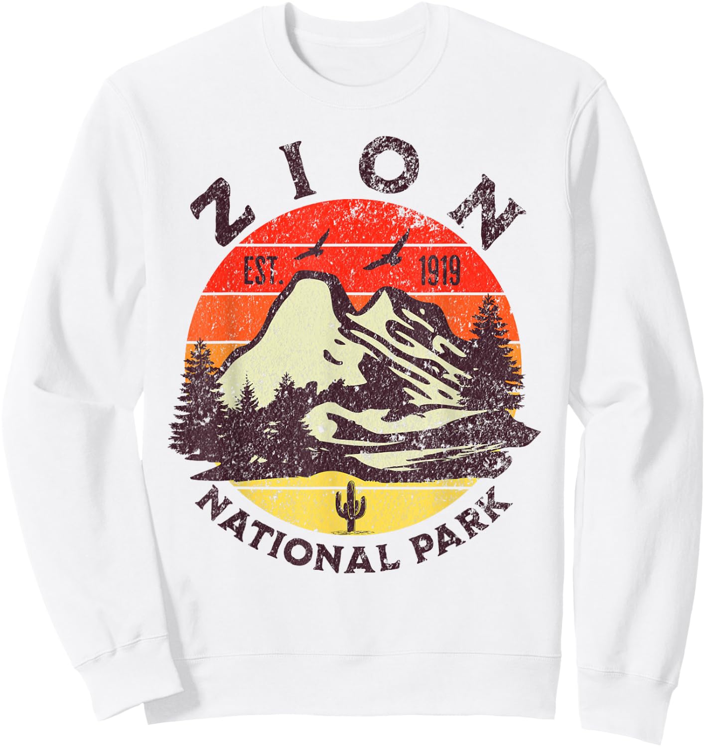 Zion National Park Sweatshirt - Sweatshirt | White