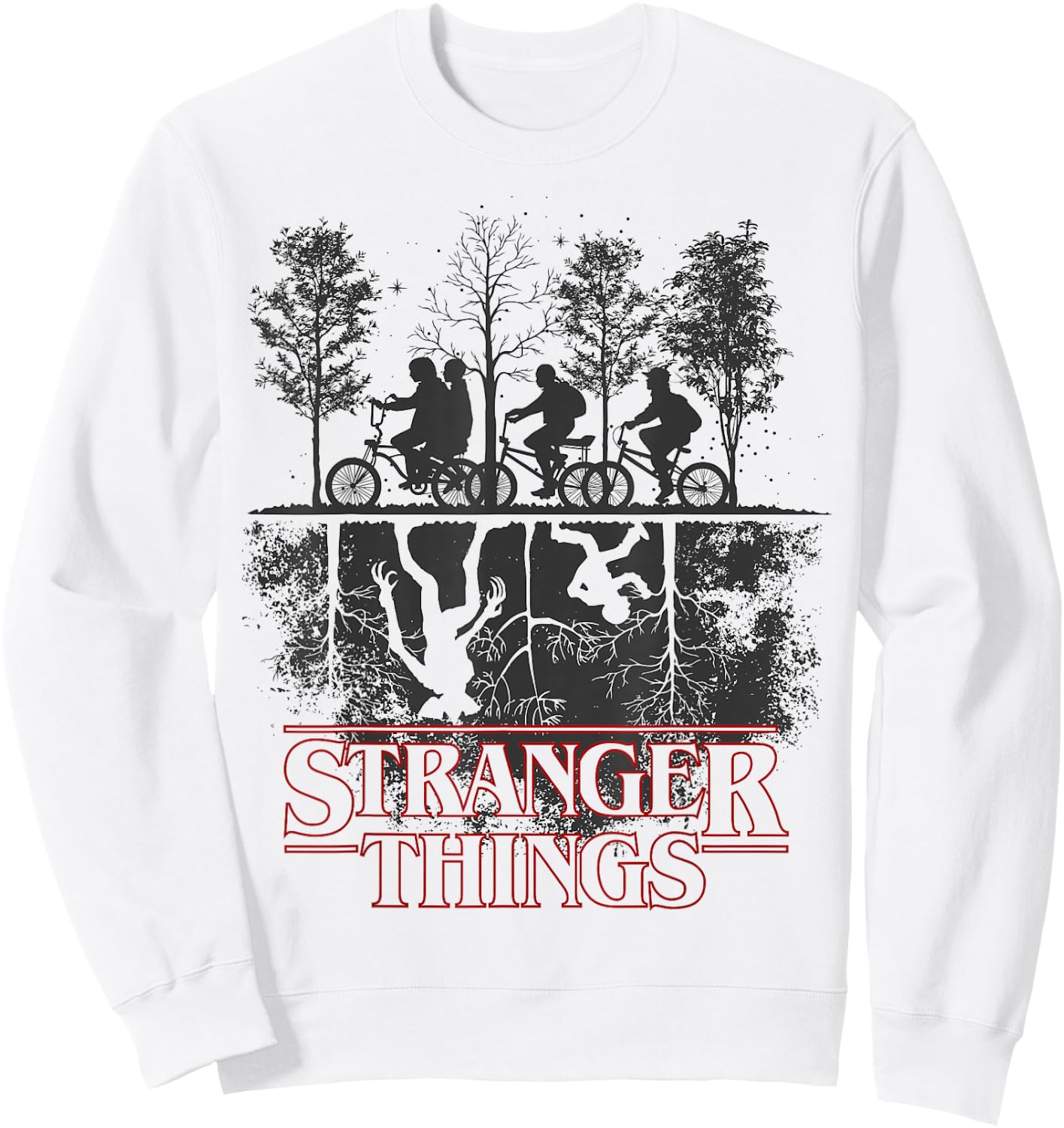 Stranger Things The Upside Down Logo Sweatshirt - Sweatshirt | White