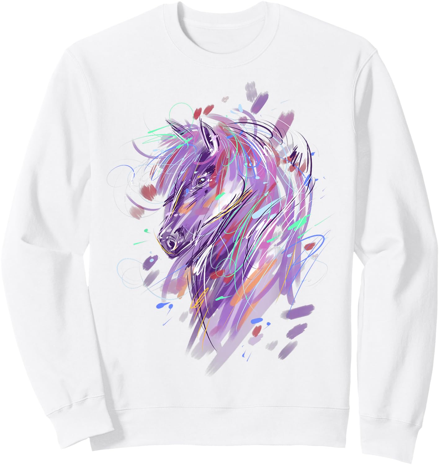 Horse Women Girls Horseback Riding Horse Lover Sweatshirt - Sweatshirt | White