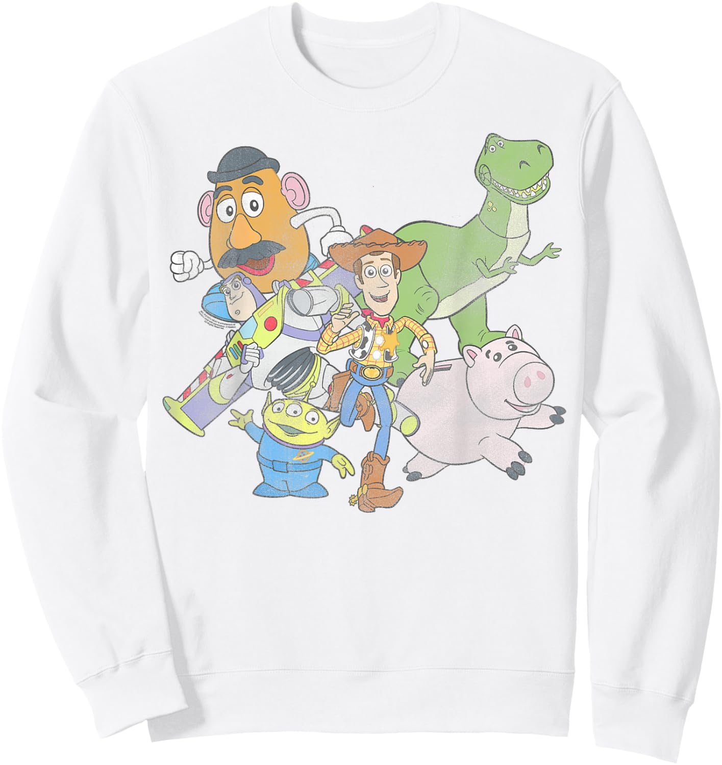 Disney Pixar toy Story Classic Group Shot Sweatshirt - Sweatshirt | White