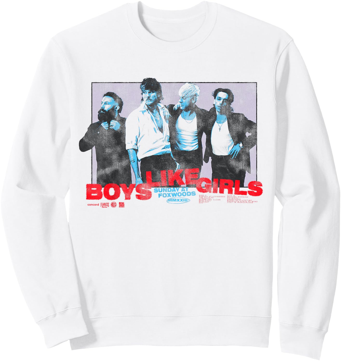 BOYS LIKE GIRLS - Photo Logos Sweatshirt - Sweatshirt | White