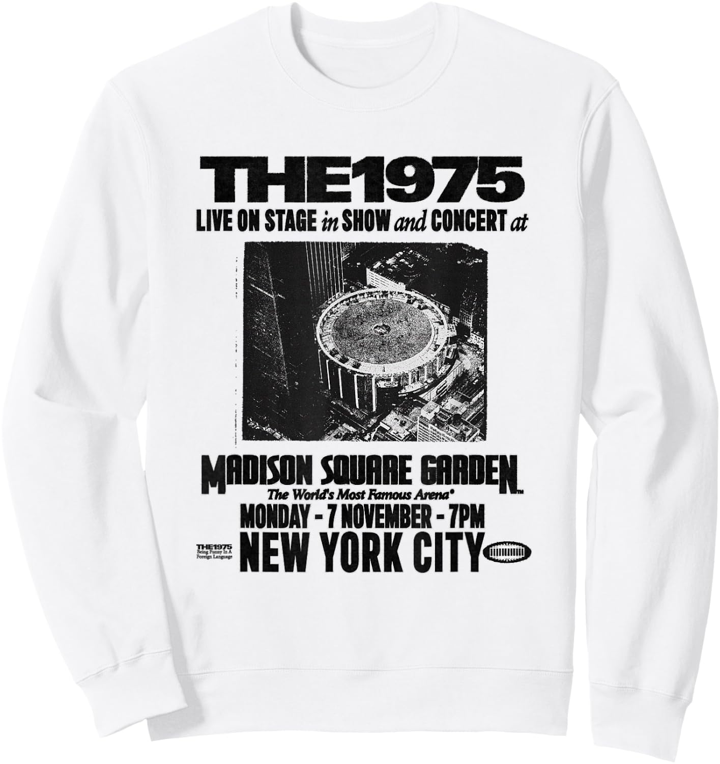 The 1975 Official Live On Stage Sweatshirt - Sweatshirt | White