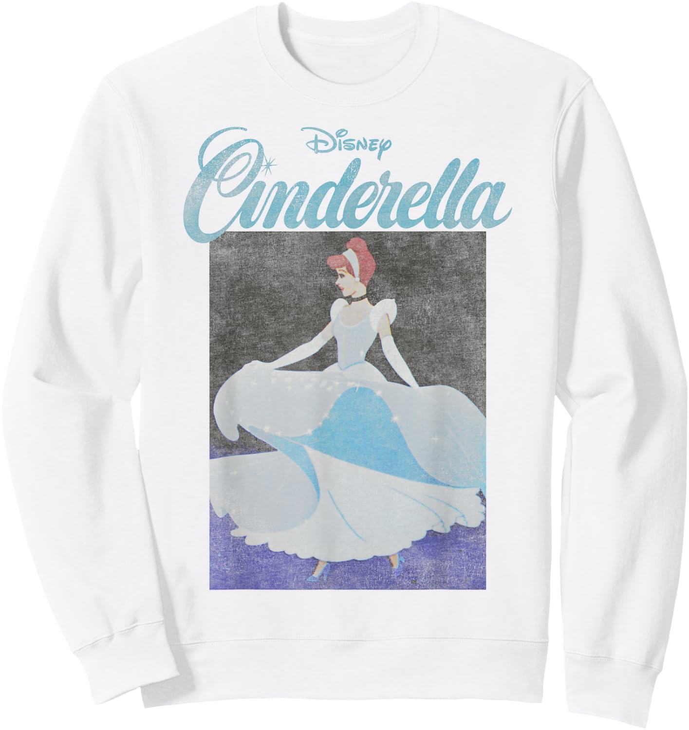Disney Cinderella 70th Anniversary Cinderella Dancing Poster Small Sweatshirt - Sweatshirt | White
