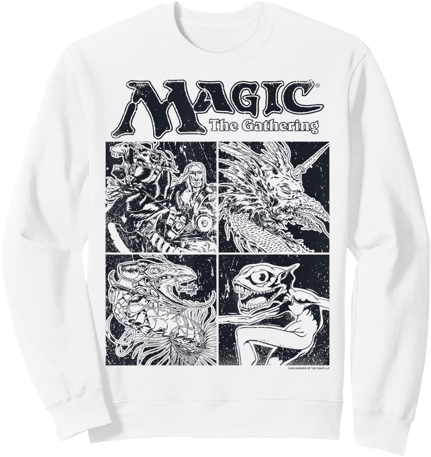 Magic: The Gathering Creature Box Up Sweatshirt - Sweatshirt | White