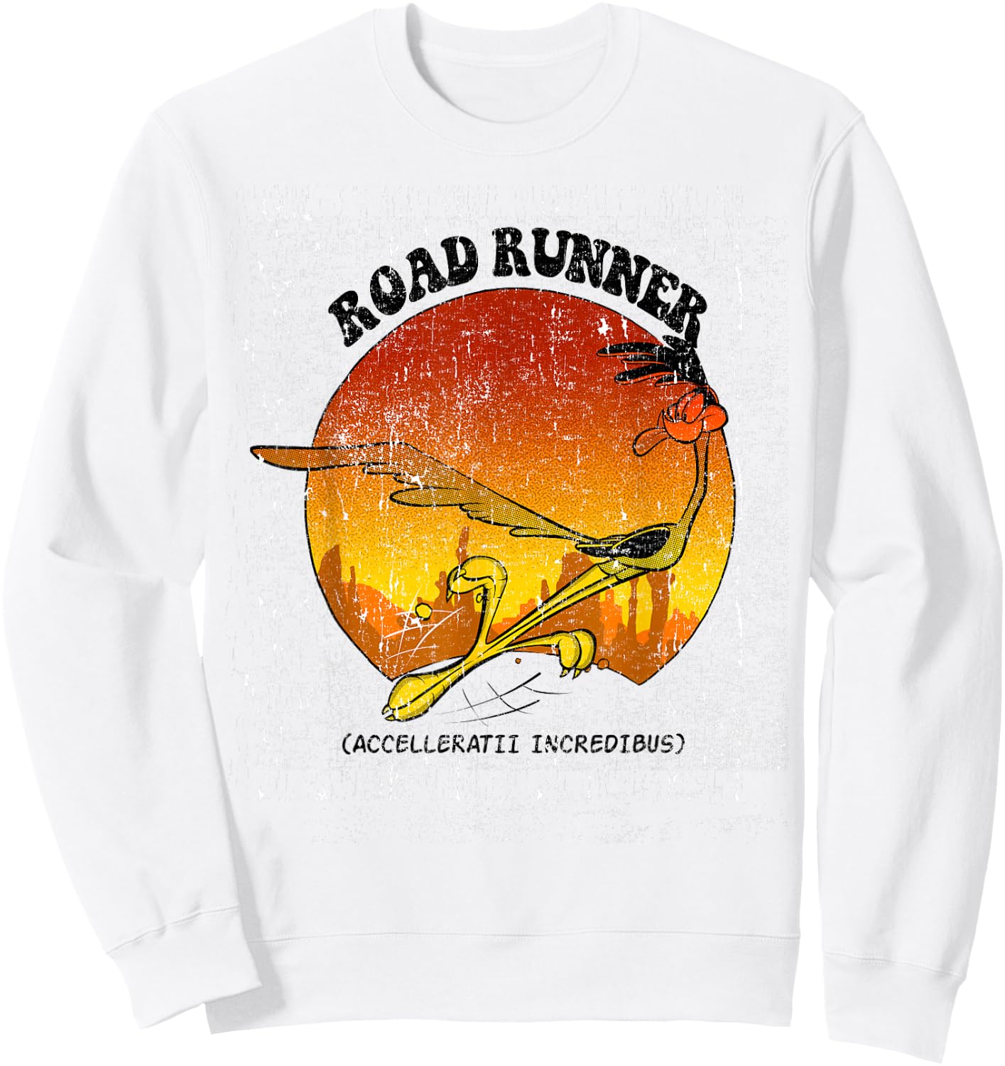 Looney Tunes Road Runner Accelleratii Incredibus Sweatshirt - Sweatshirt | White