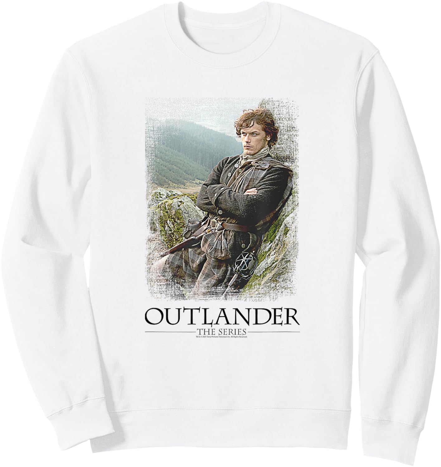 Outlander Jamie with Series Logo Sweatshirt - Sweatshirt | White