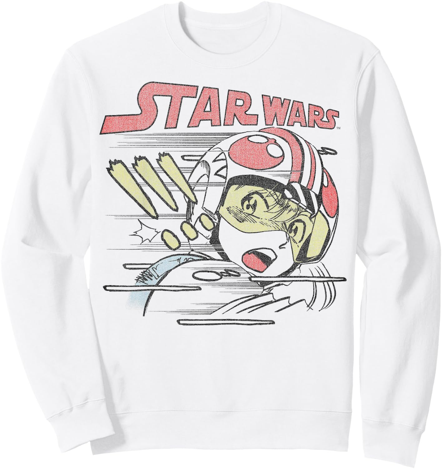 Star Wars Anime Style Luke Skywalker Sweatshirt - Sweatshirt | White