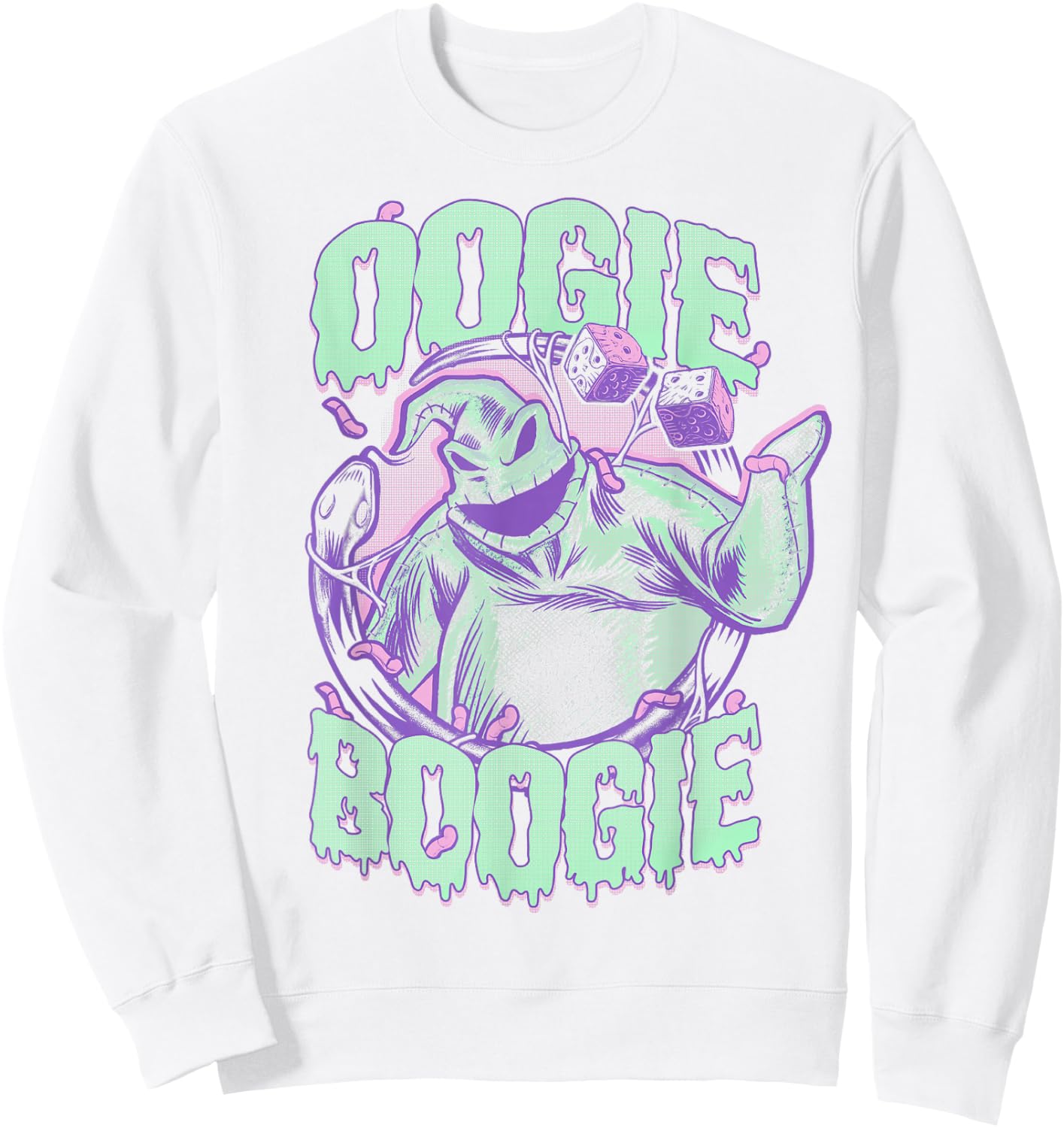 Disney The Nightmare Before Christmas Oogie Boogie Portrait Sweatshirt - Sweatshirt | White