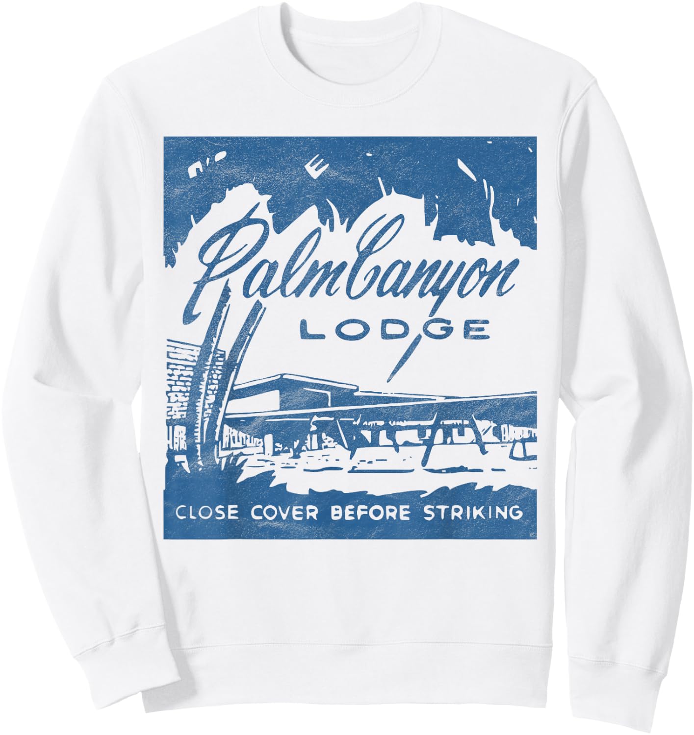 Vintage Hotel 60s Retro Style / Matchbook Art Sweatshirt - Sweatshirt | White