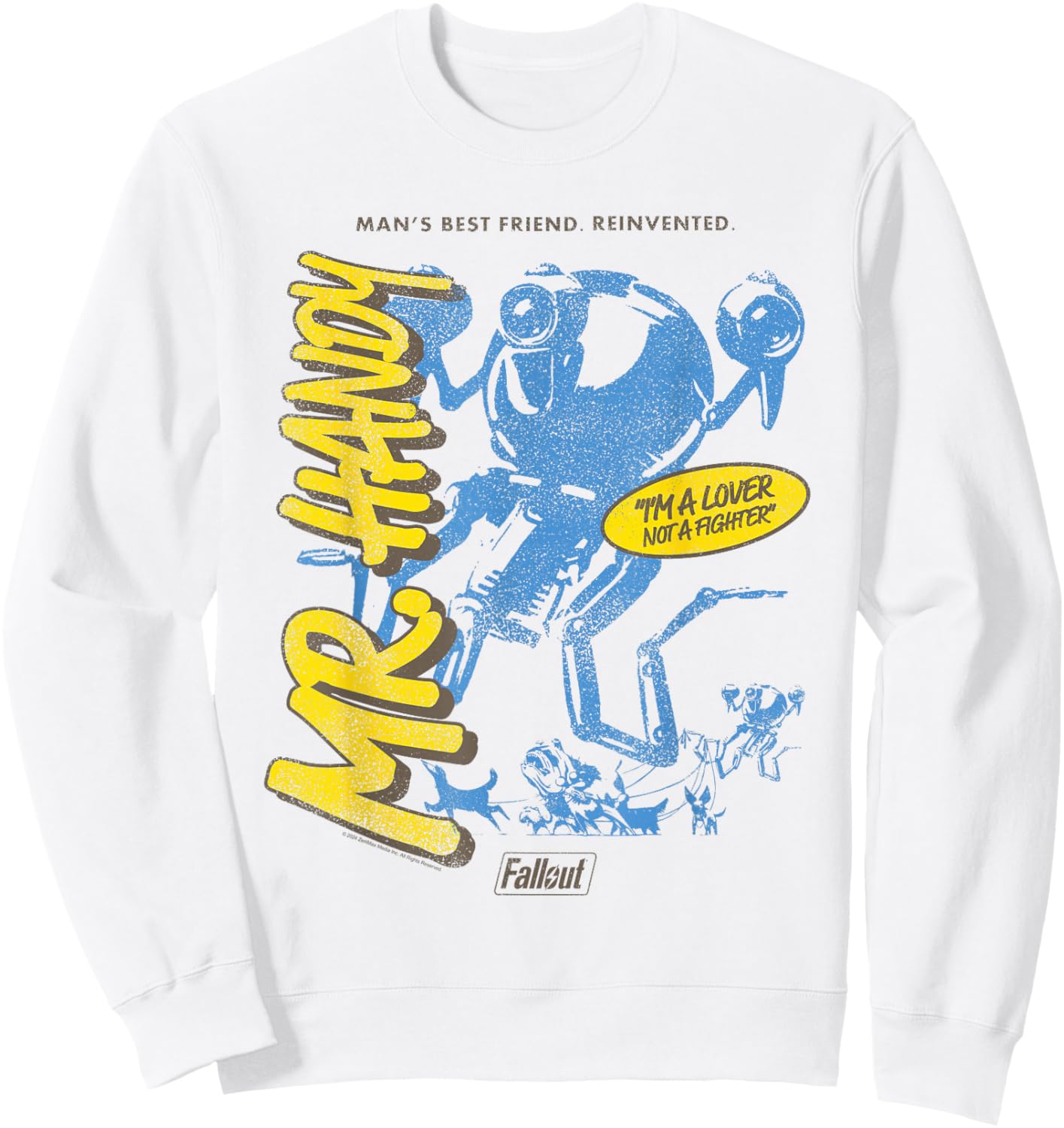 Fallout Video Game Mr. Handy Robot Friend Sweatshirt - Sweatshirt | White