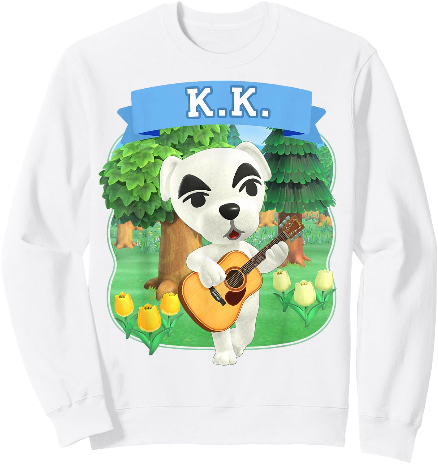 Animal Crossing: New Horizons K.K. Slider Orchard Music Sweatshirt - Sweatshirt | White