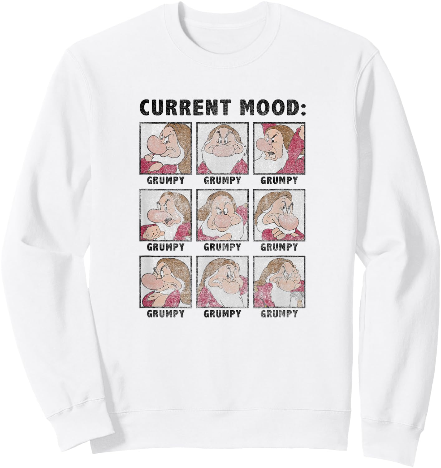 Disney Snow White Grumpy Current Mood Boxes Always Grumpy Sweatshirt - Sweatshirt | White