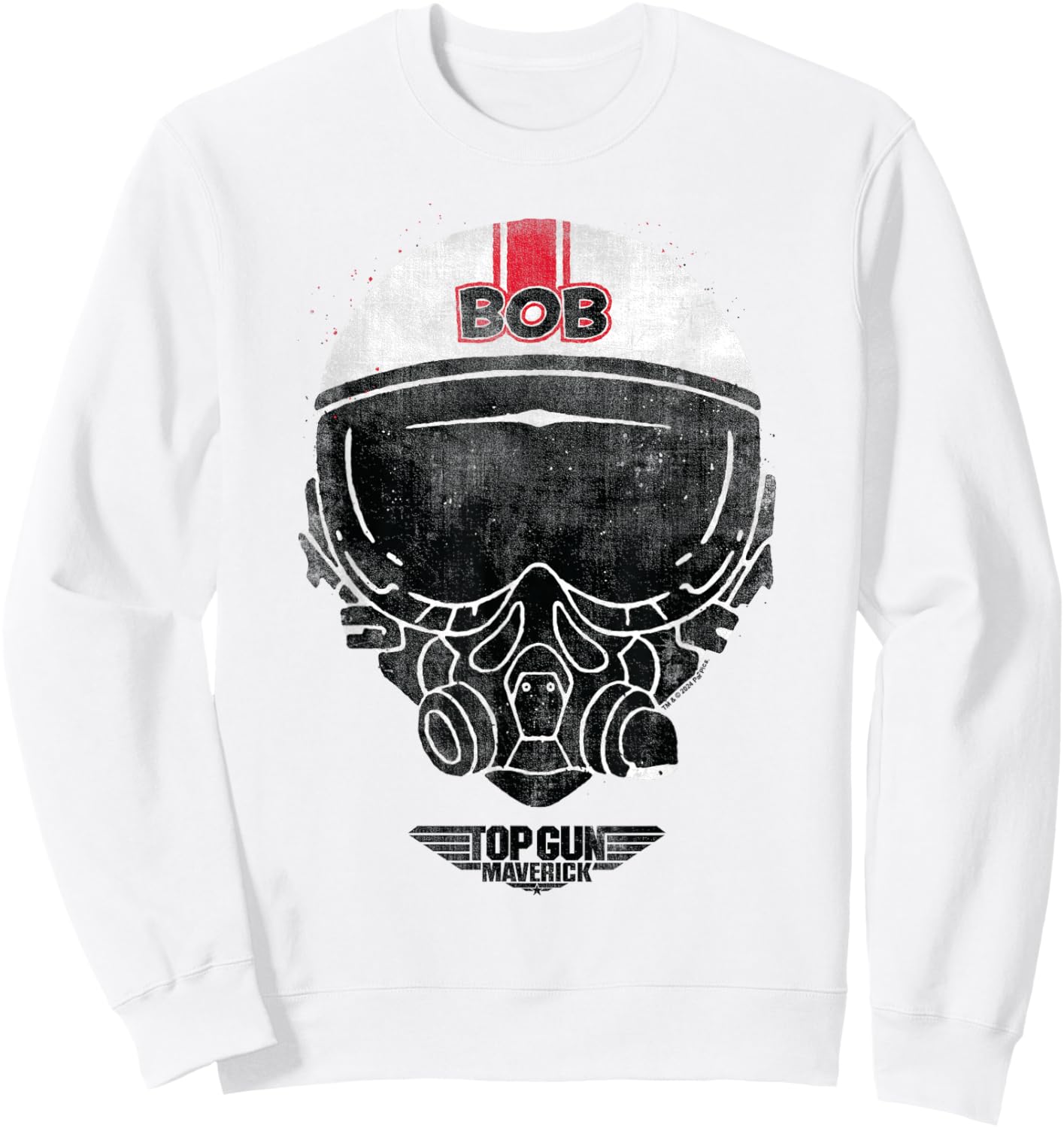 Top Gun Bob Helmet Sweatshirt - Sweatshirt | White