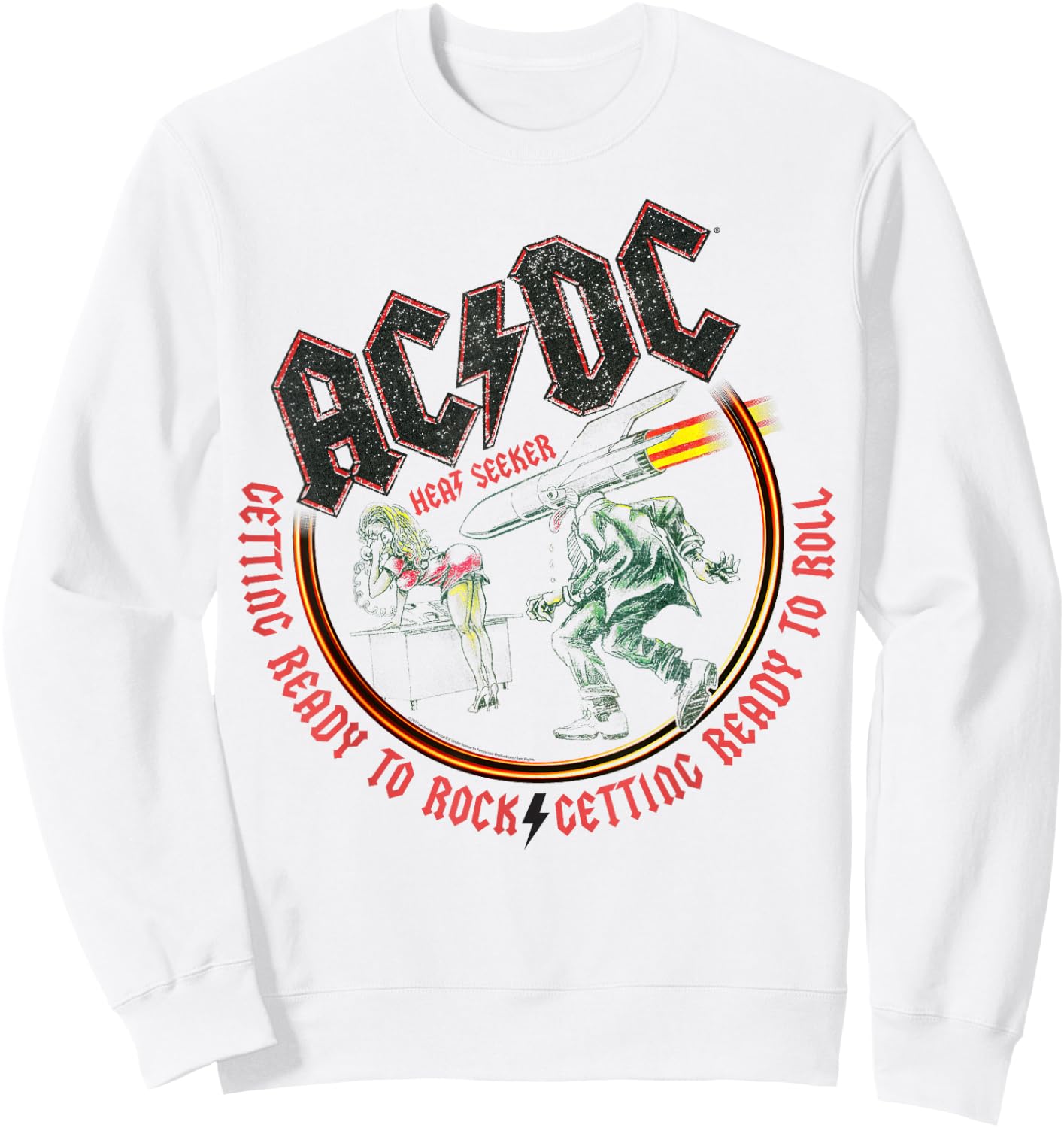 AC/DC - Getting Ready to Rock Sweatshirt - Sweatshirt | White