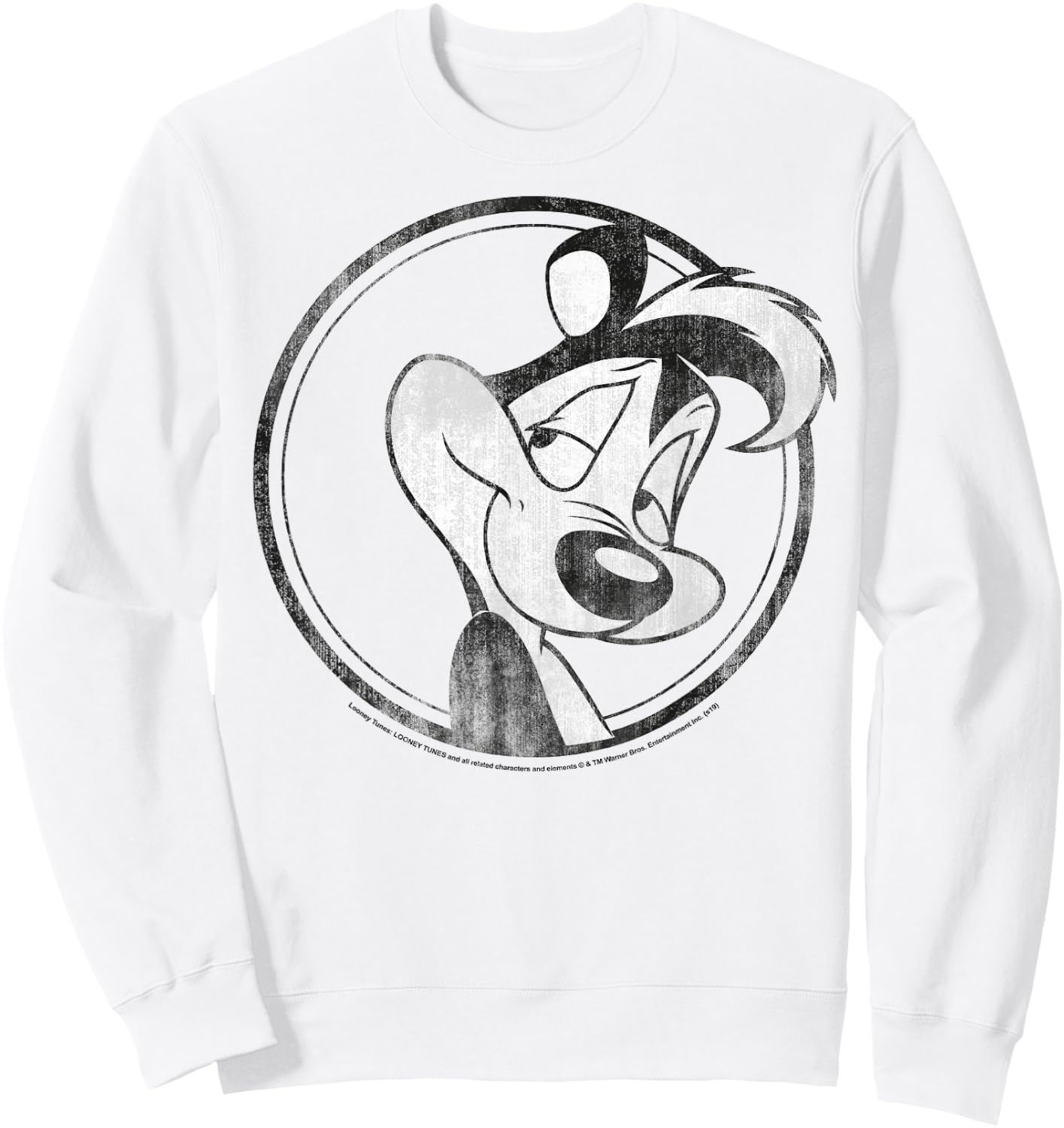 Looney Tunes Pepe Le Pew Simple Portrait Sweatshirt - Sweatshirt | White