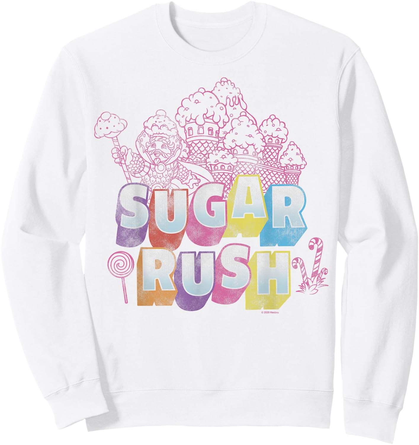 Candy Land Sugar Rush Sweatshirt - Sweatshirt | White