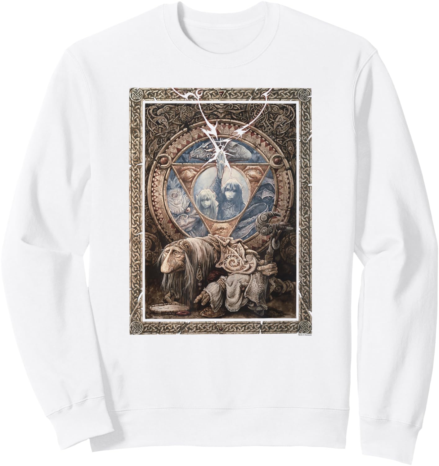 The Dark Crystal Ornate Poster Small Sweatshirt - Sweatshirt | White