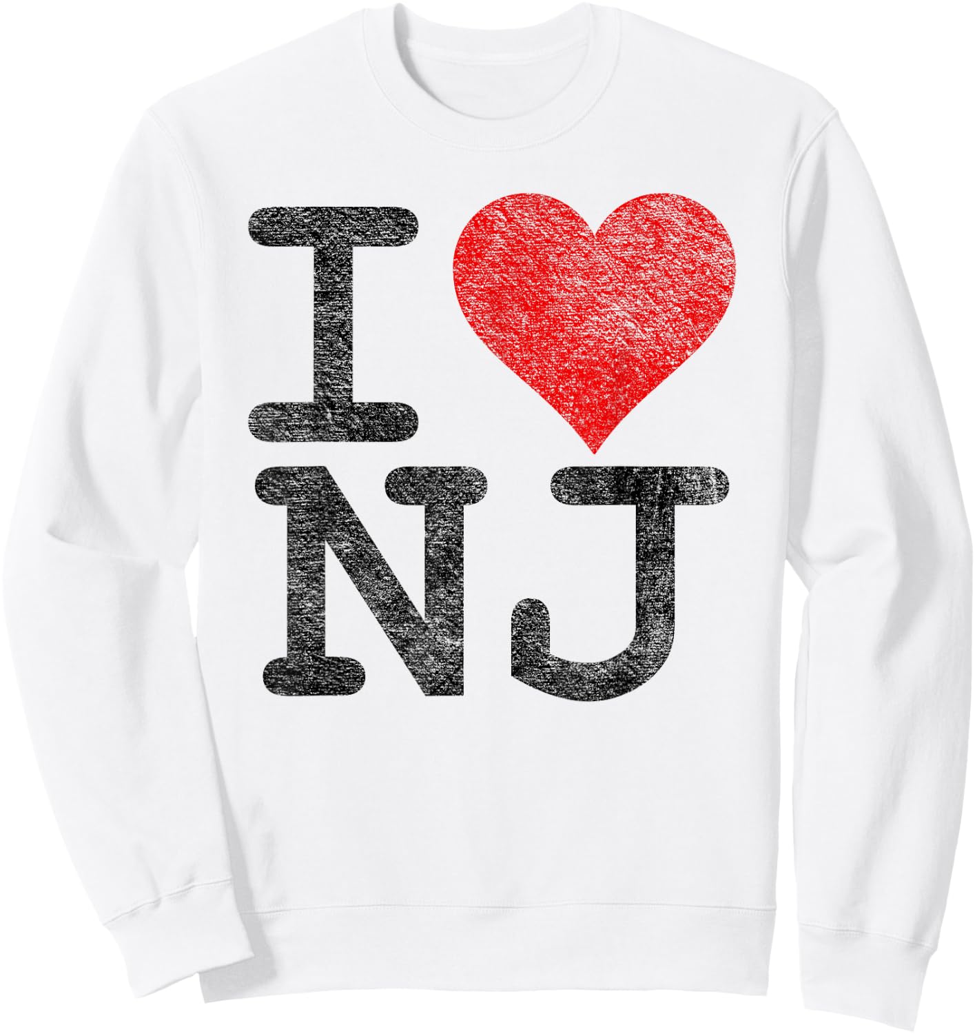I Love New Jersey I Heart NJ Sweatshirt - Sweatshirt | White